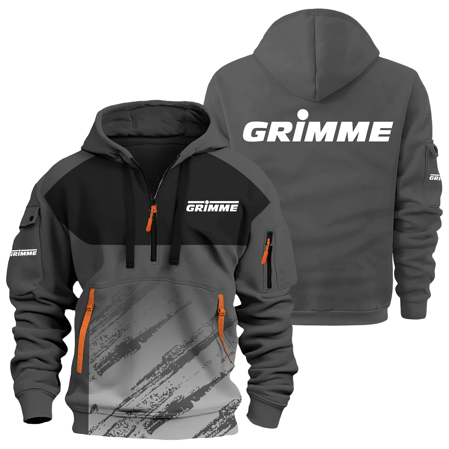 Grimme Exclusive Logo Half Zipper Hoodie OUFAHHZ3D081904GMZ – Grimme Hoodie