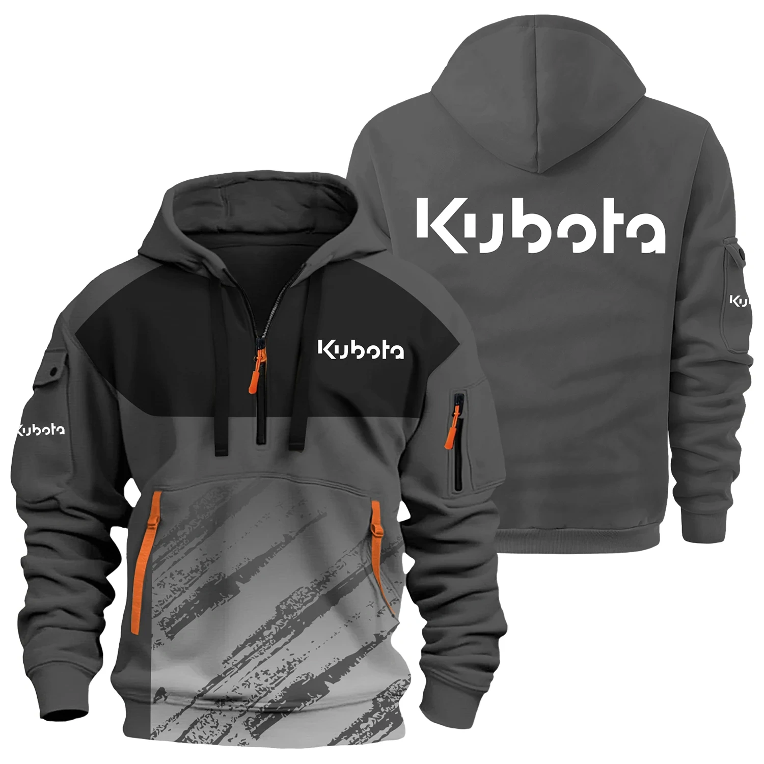 Kubota Exclusive Logo Half Zipper Hoodie OUFAHHZ3D081904KBZ – Kubota Hoodie