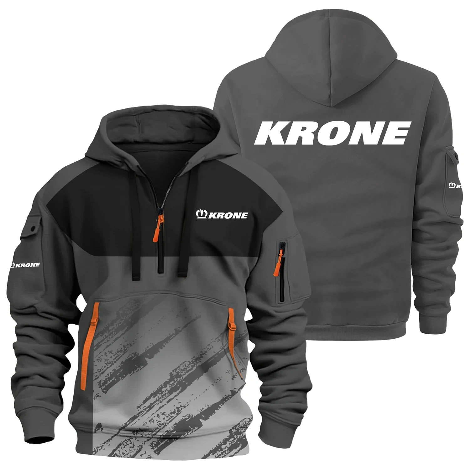 Krone Exclusive Logo Half Zipper Hoodie OUFAHHZ3D081904KOZ – Krone Hoodie Krone Exclusive Logo Half Zipper Hoodie OUFAHHZ3D081904KOZ – Krone Hoodie