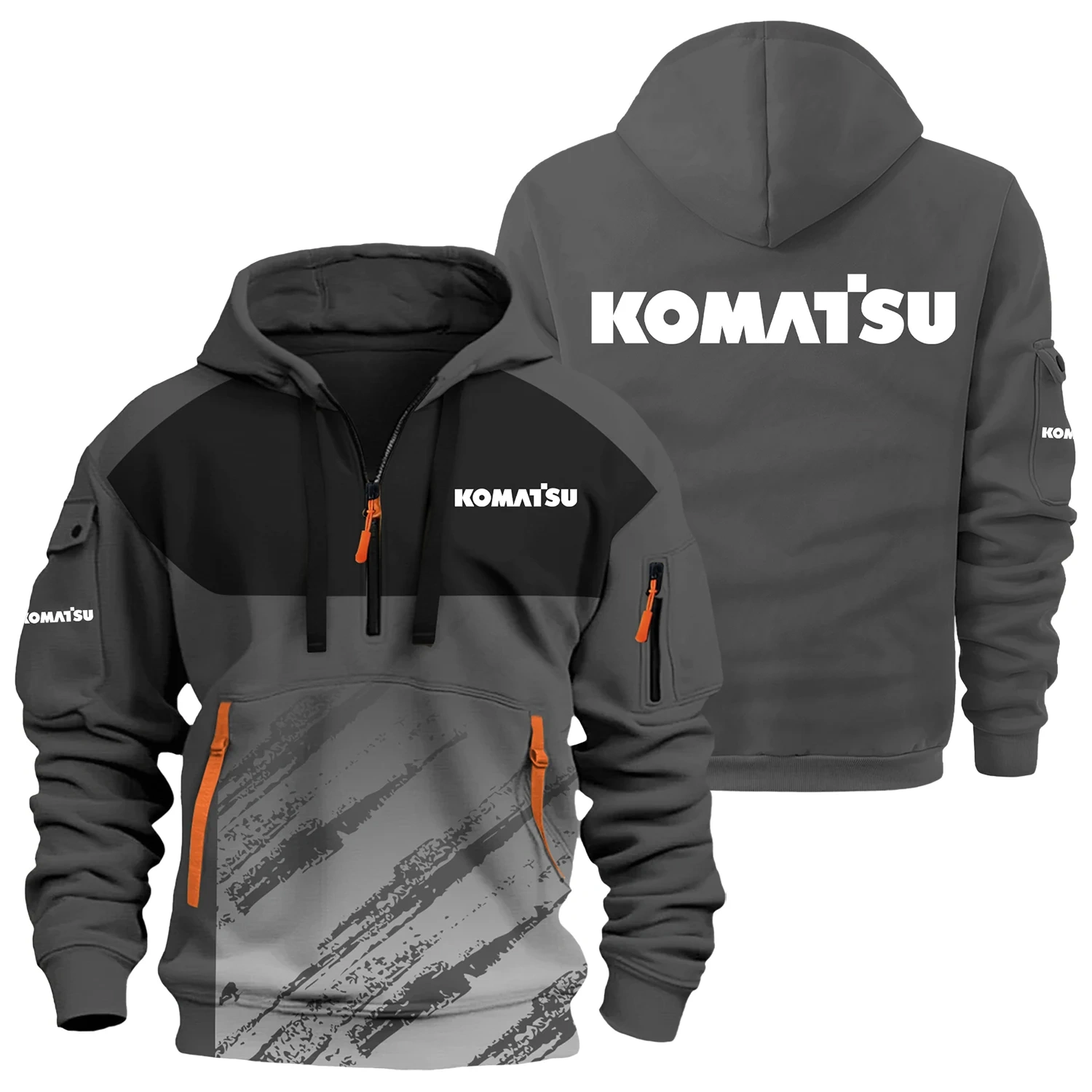 Komatsu Exclusive Logo Half Zipper Hoodie OUFAHHZ3D081904KSZ – Komatsu Hoodie