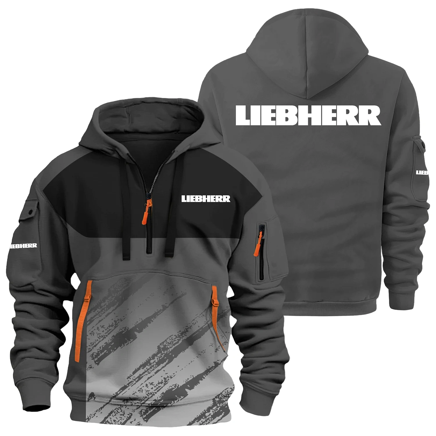 Liebherr Exclusive Logo Half Zipper Hoodie OUFAHHZ3D081904LIZ – Liebherr Hoodie