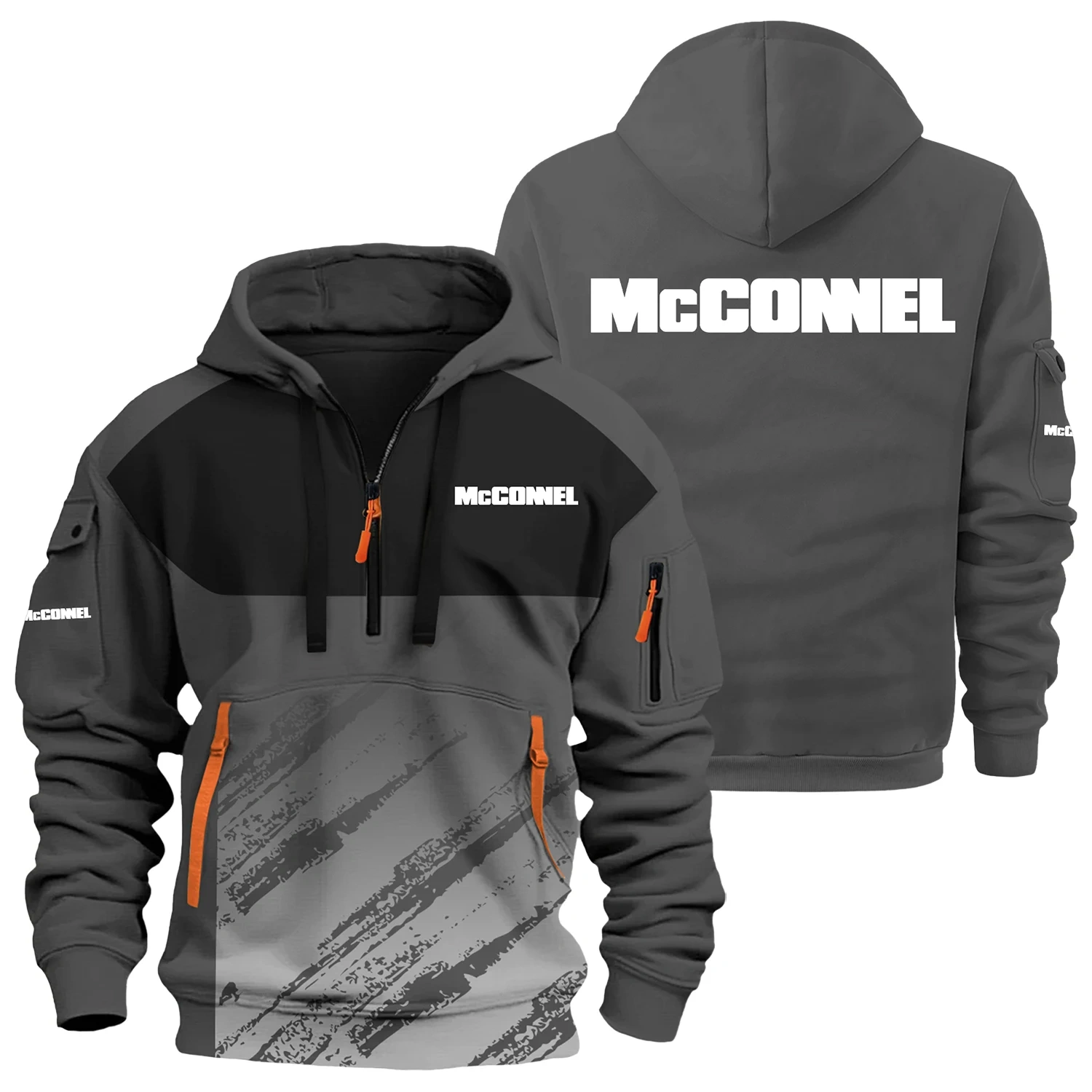 McConnel Exclusive Logo Half Zipper Hoodie OUFAHHZ3D081904MEZ – McConnel Hoodie