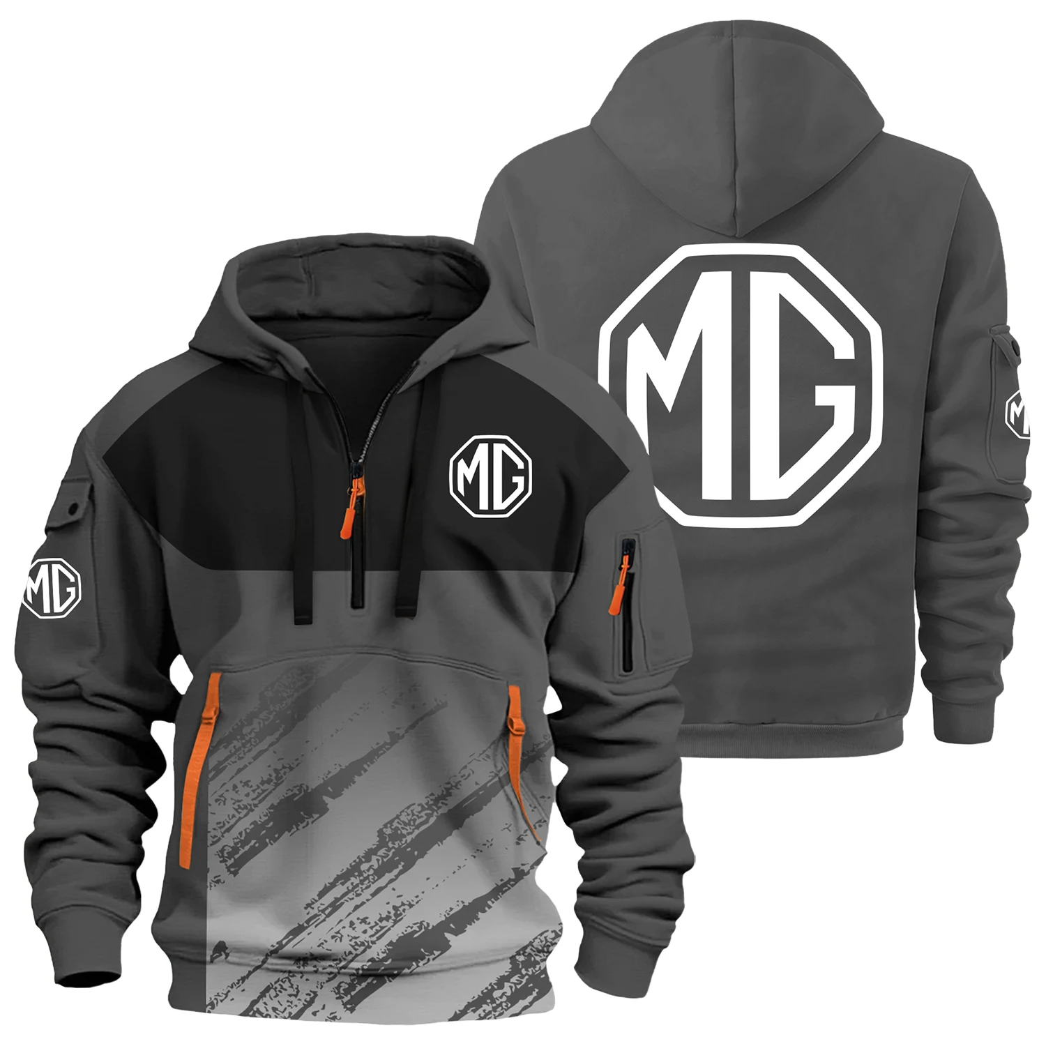 MG Cars Exclusive Logo Half Zipper Hoodie OUFAHHZ3D081904MGZ – MG Cars Hoodie