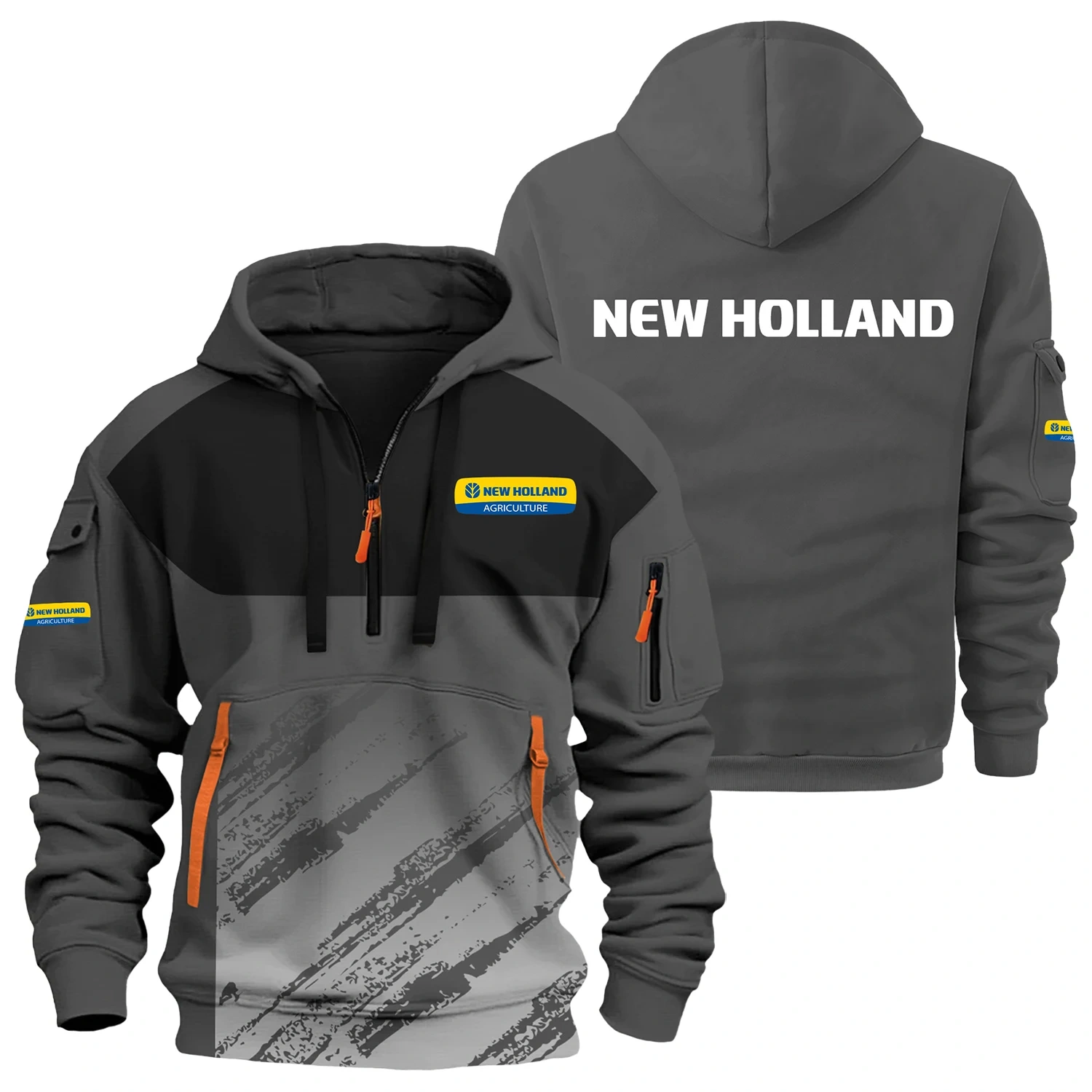 New Holland Exclusive Logo Half Zipper Hoodie OUFAHHZ3D081904NHZ – New Holland Hoodie