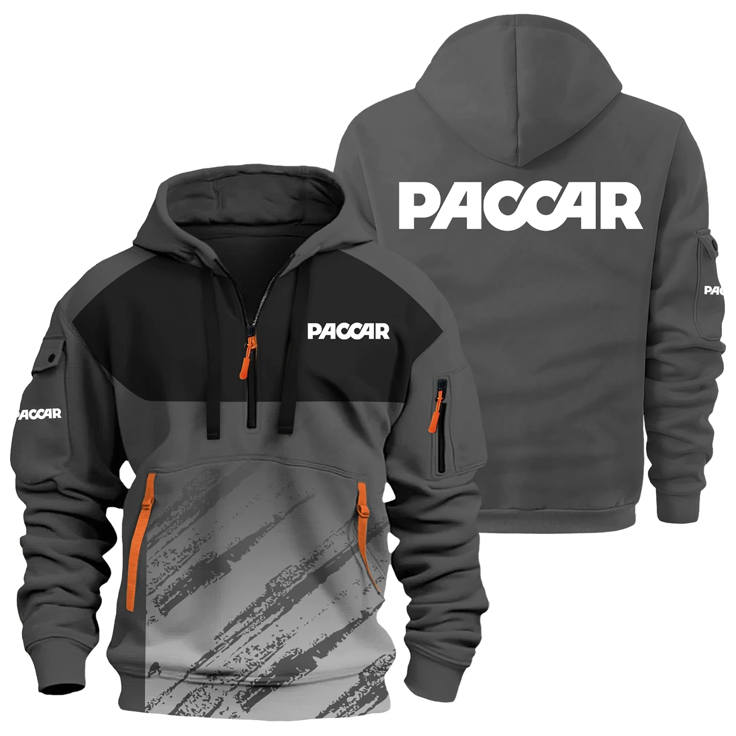 Paccar Exclusive Logo Half Zipper Hoodie OUFAHHZ3D081904PCZ – Paccar Hoodie