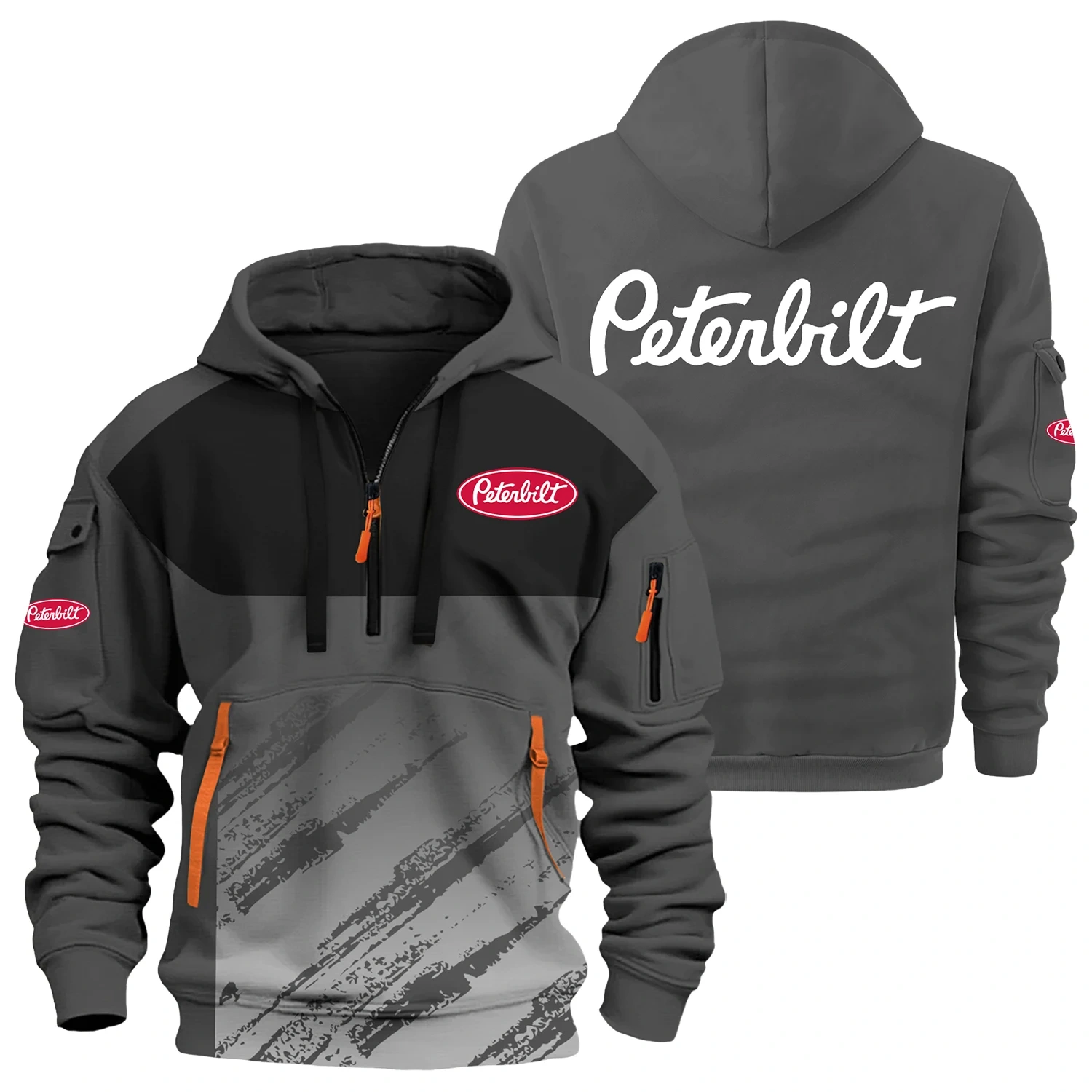 Peterbilt Exclusive Logo Half Zipper Hoodie OUFAHHZ3D081904PTZ – Peterbilt Hoodie