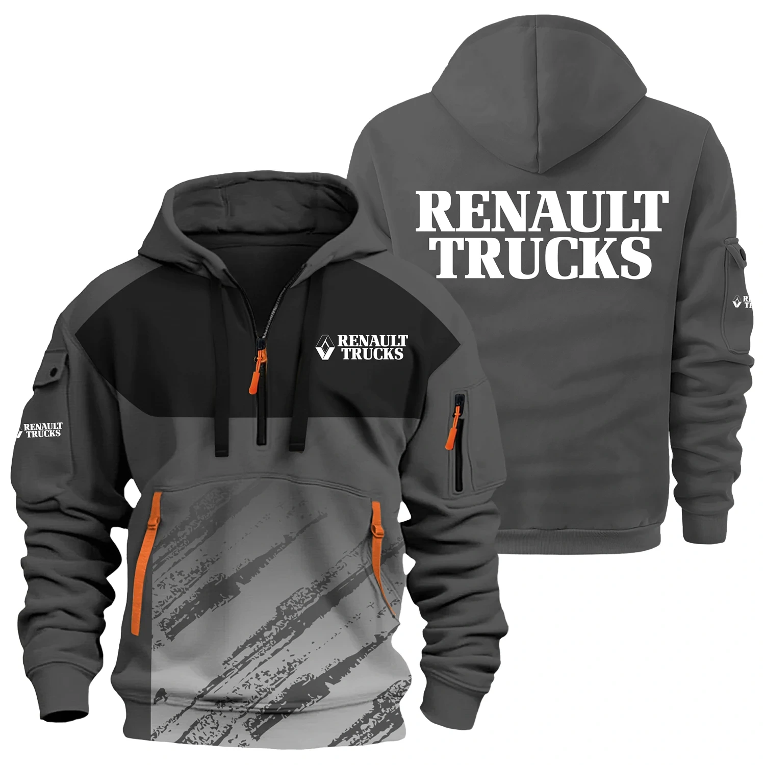 Renault Exclusive Logo Half Zipper Hoodie OUFAHHZ3D081904RTZ – Renault Hoodie