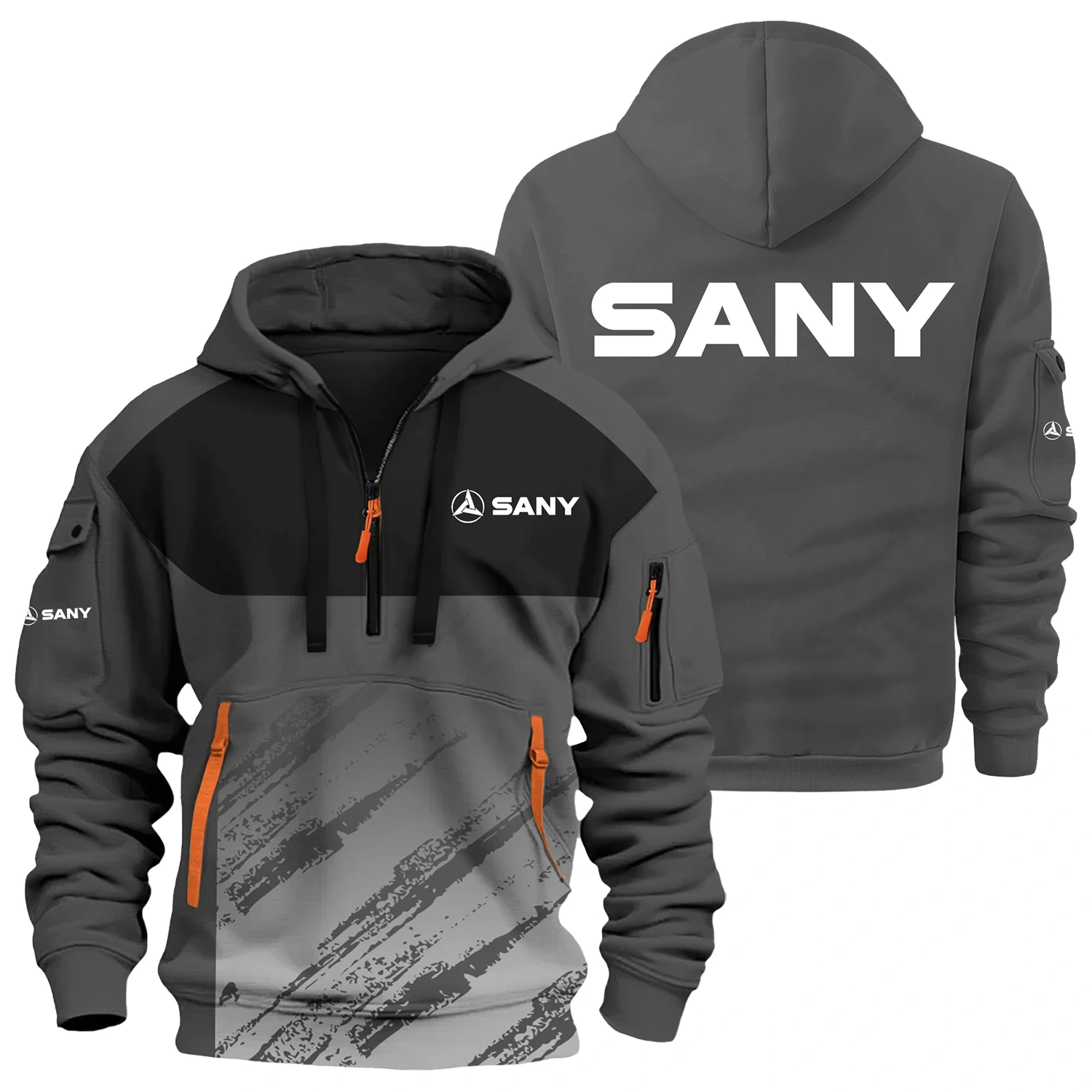 Sany Exclusive Logo Half Zipper Hoodie OUFAHHZ3D081904SNZ – Sany Hoodie