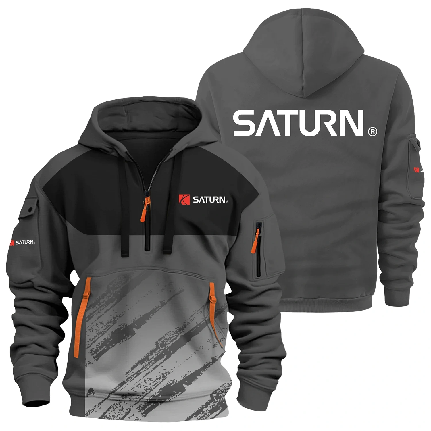 Saturn Exclusive Logo Half Zipper Hoodie OUFAHHZ3D081904SRZ – Saturn Hoodie