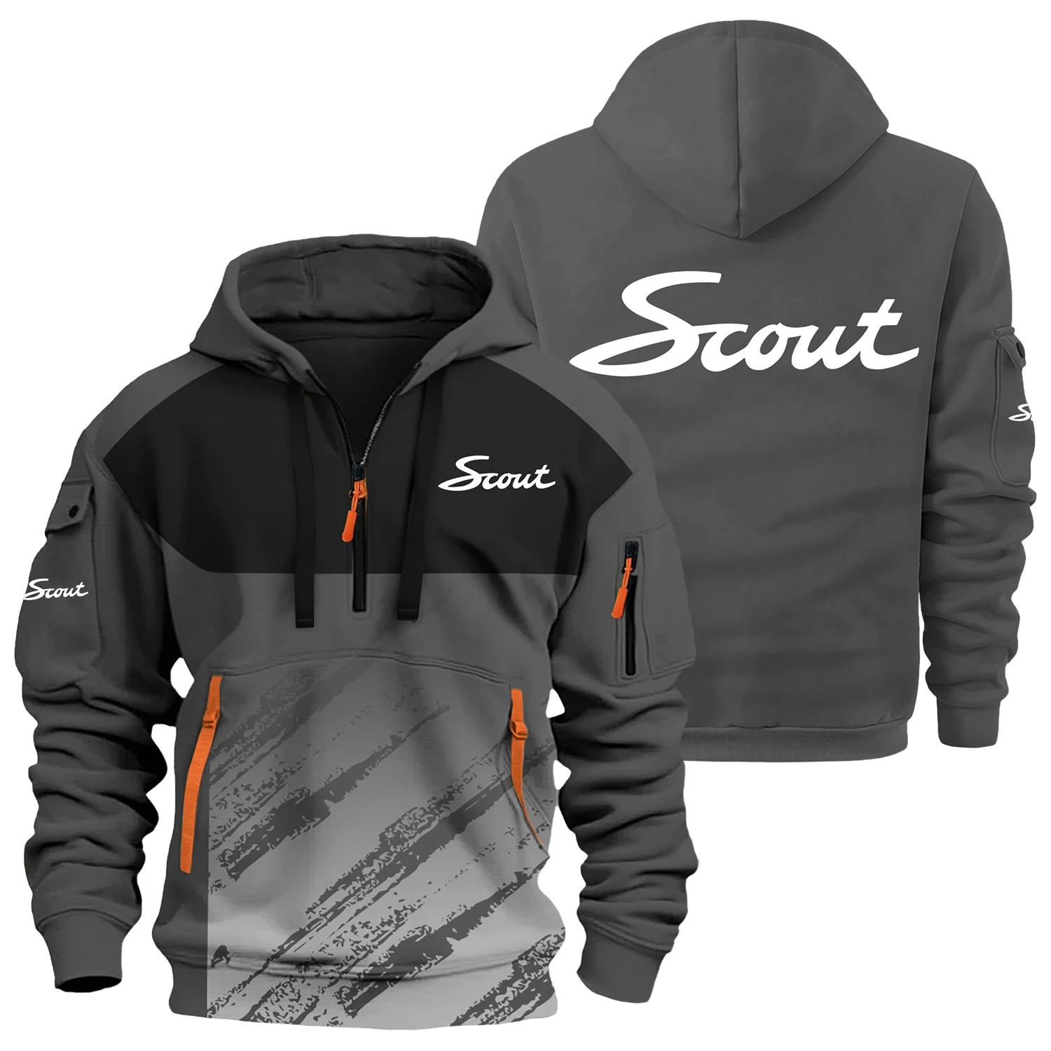 Scout Exclusive Logo Half Zipper Hoodie OUFAHHZ3D081904STZ – Scout Hoodie
