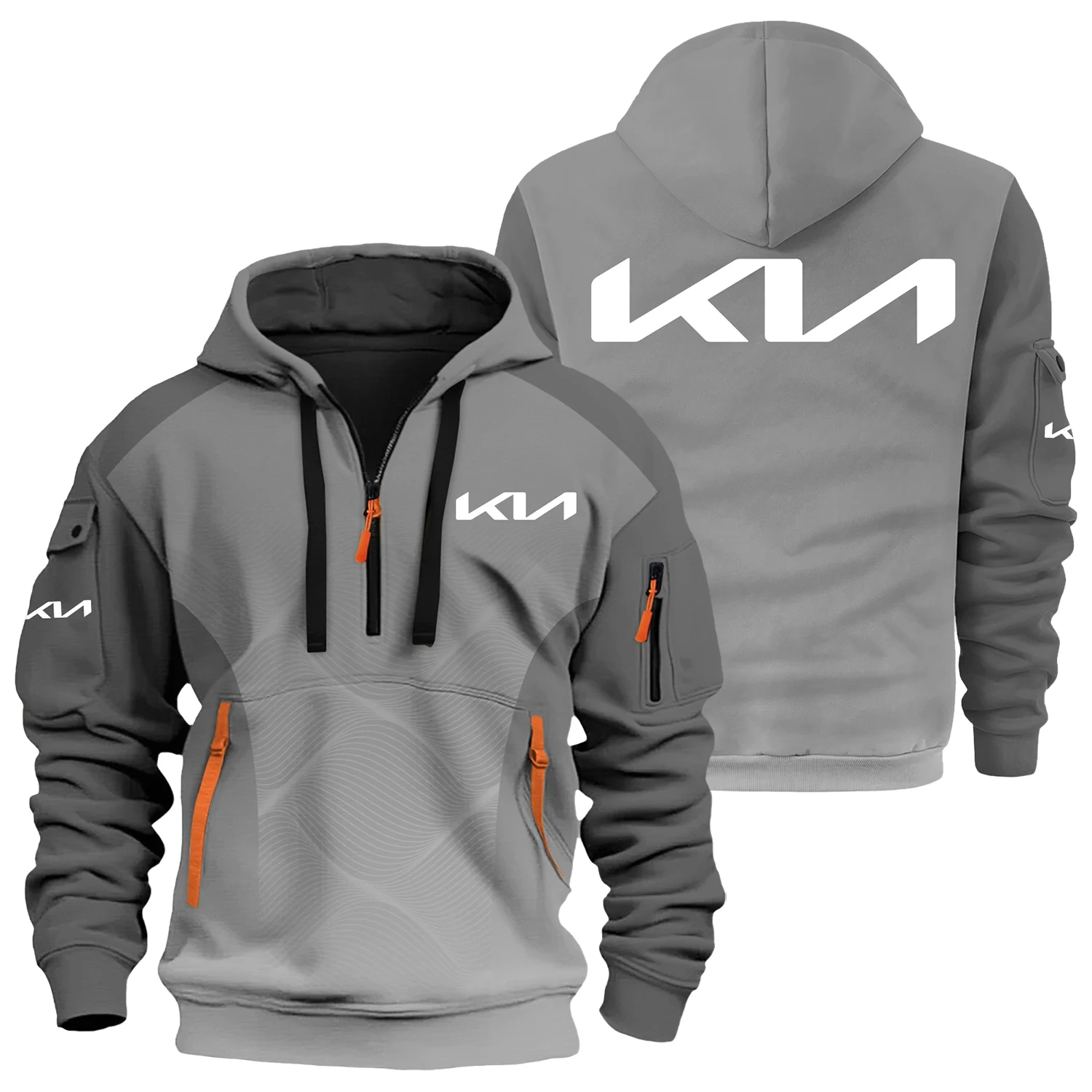 Kia Exclusive Logo Half Zipper Hoodie OUFAHHZ3D081905KIAZ – Kia Hoodie