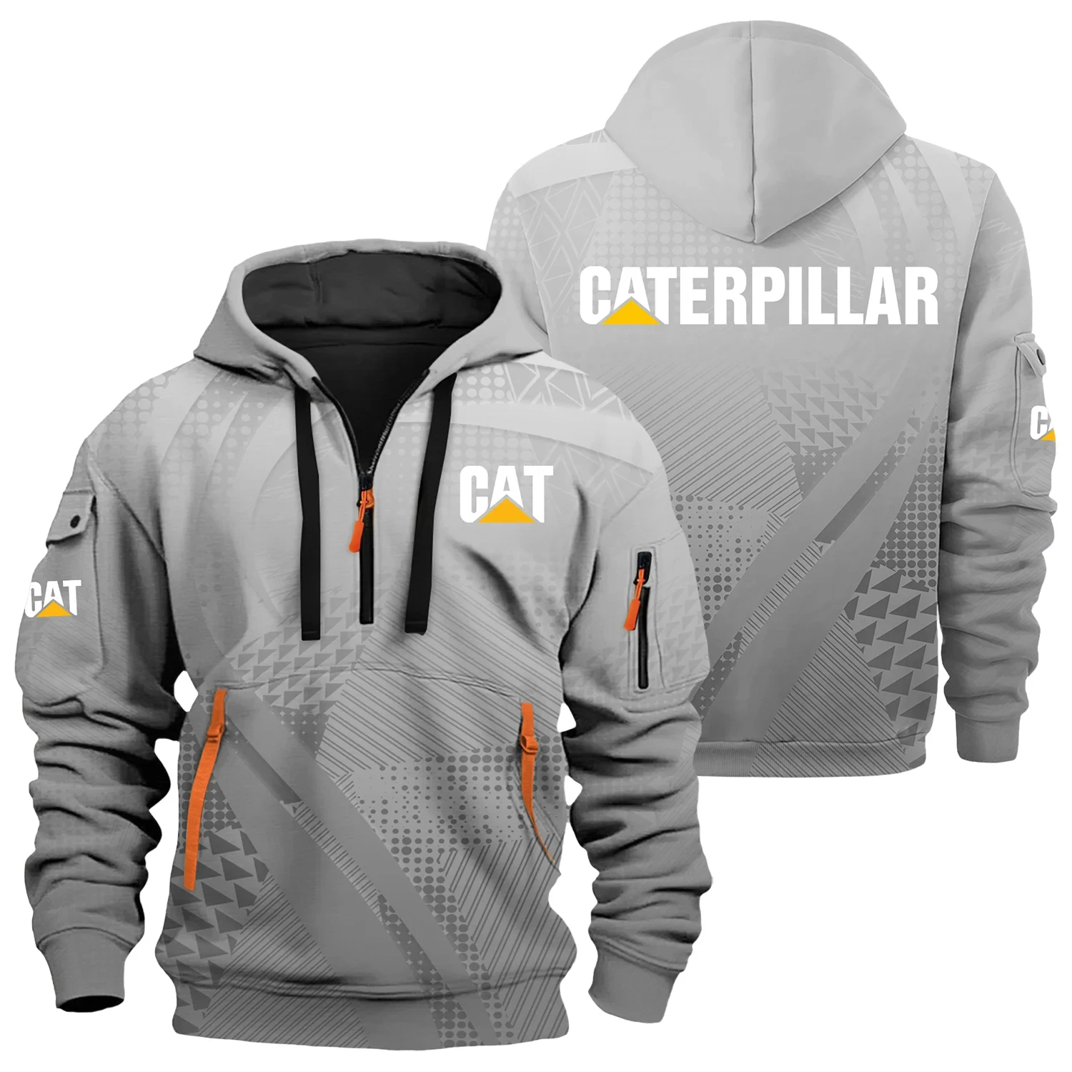 Caterpillar Exclusive Logo Half Zipper Hoodie OUFAHHZ3D081907CTZ – Caterpillar Hoodie