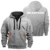 DeLorean Exclusive Logo Half Zipper Hoodie OUFAHHZ3D081907DLZ – DeLorean Hoodie