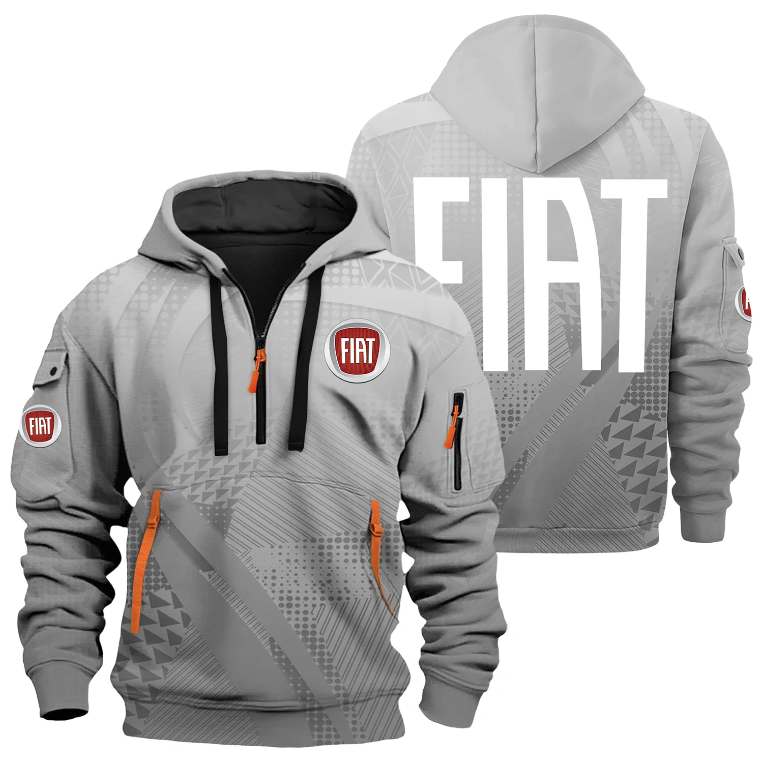 Fiat Exclusive Logo Half Zipper Hoodie OUFAHHZ3D081907FTZ – Fiat Hoodie Fiat Exclusive Logo Half Zipper Hoodie OUFAHHZ3D081907FTZ – Fiat Hoodie