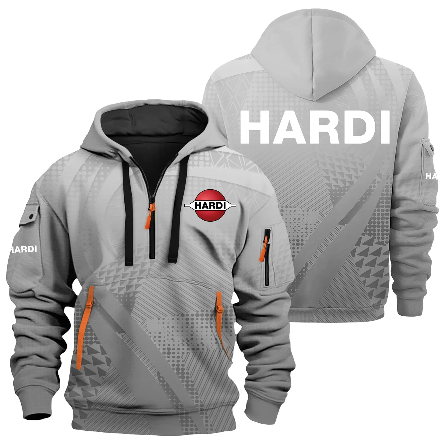Hardi Exclusive Logo Half Zipper Hoodie OUFAHHZ3D081907HAZ – Hardi Hoodie