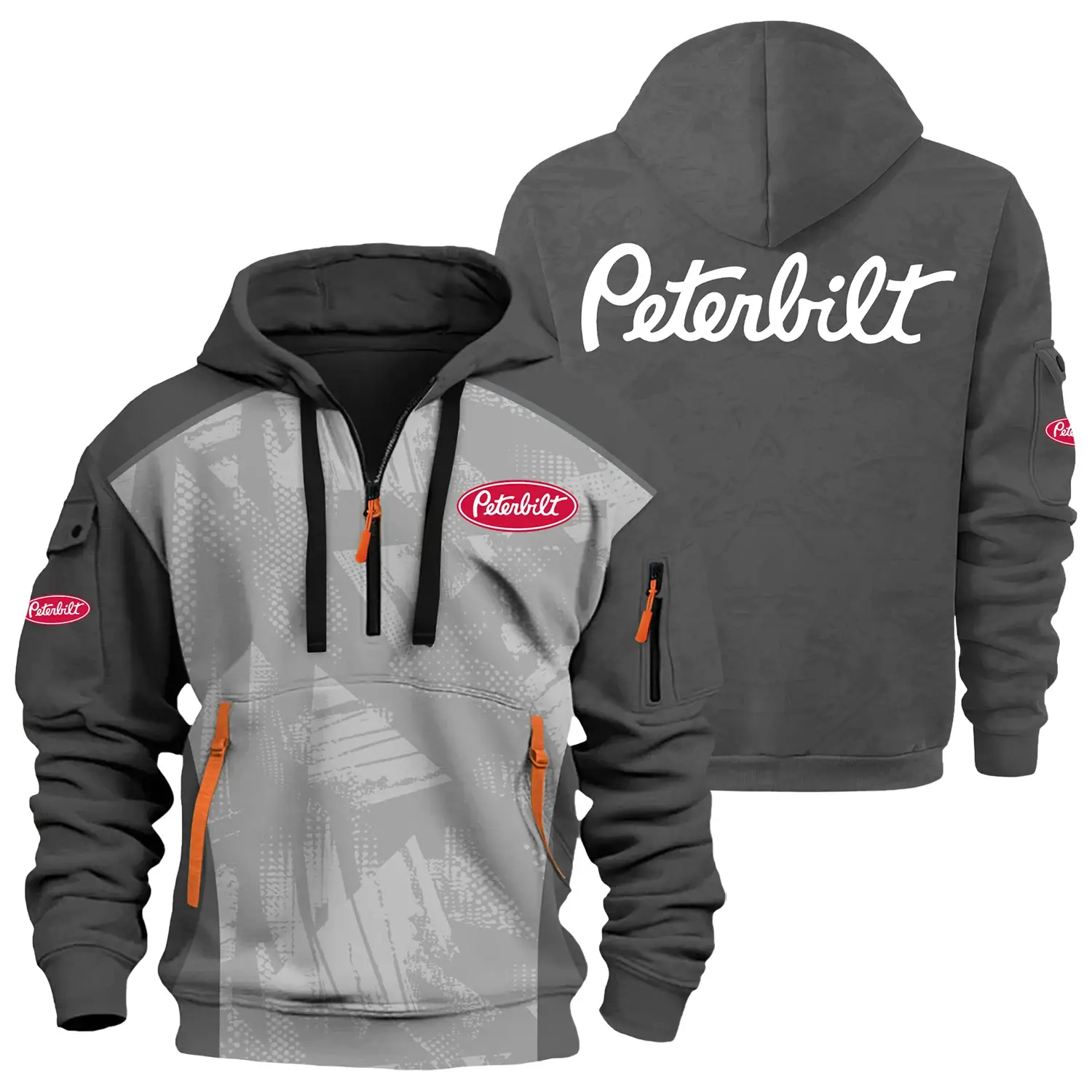 Peterbilt Exclusive Logo Half Zipper Hoodie OUFAHHZ3D081910PTZ – Peterbilt Hoodie