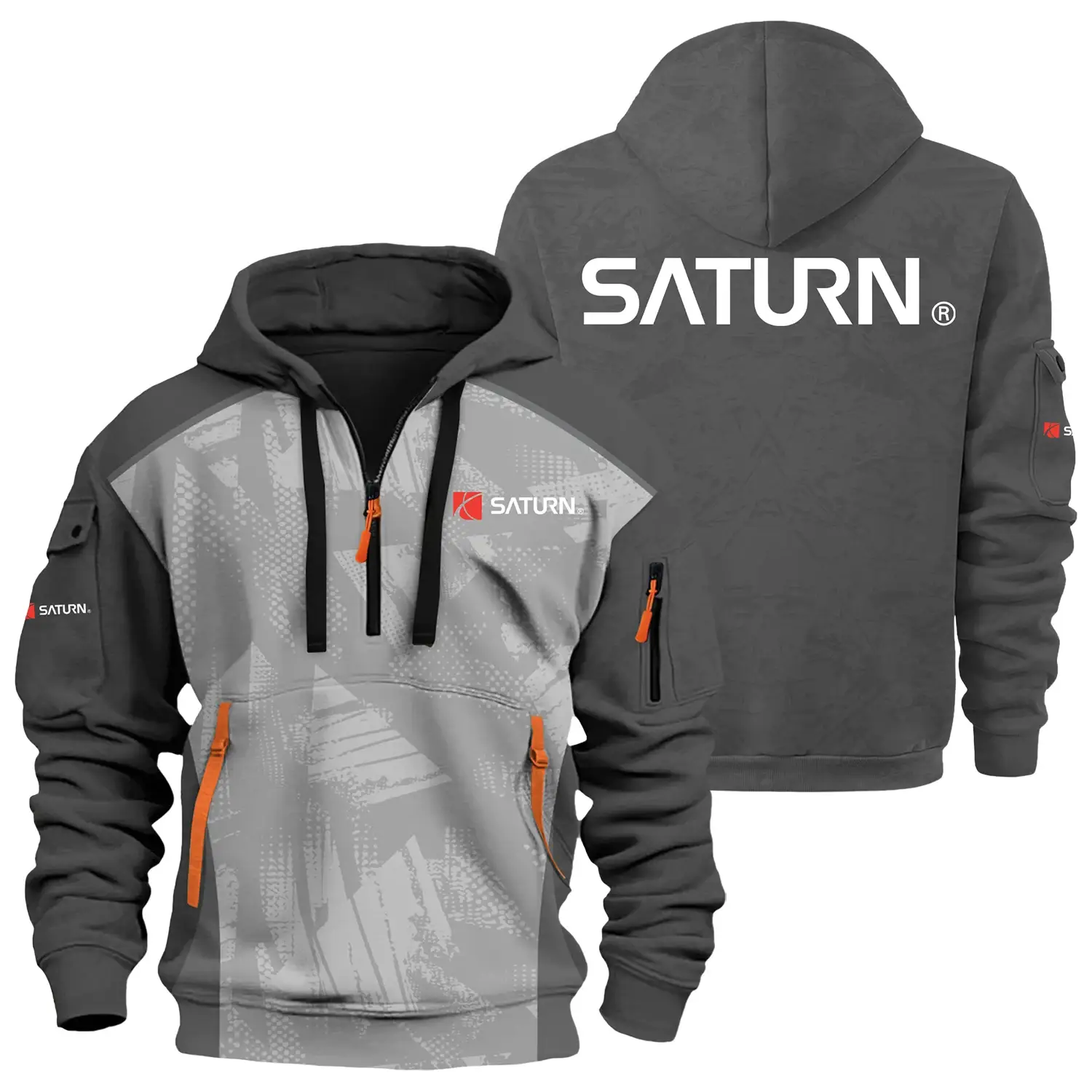 Saturn Exclusive Logo Half Zipper Hoodie OUFAHHZ3D081910SRZ – Saturn Hoodie