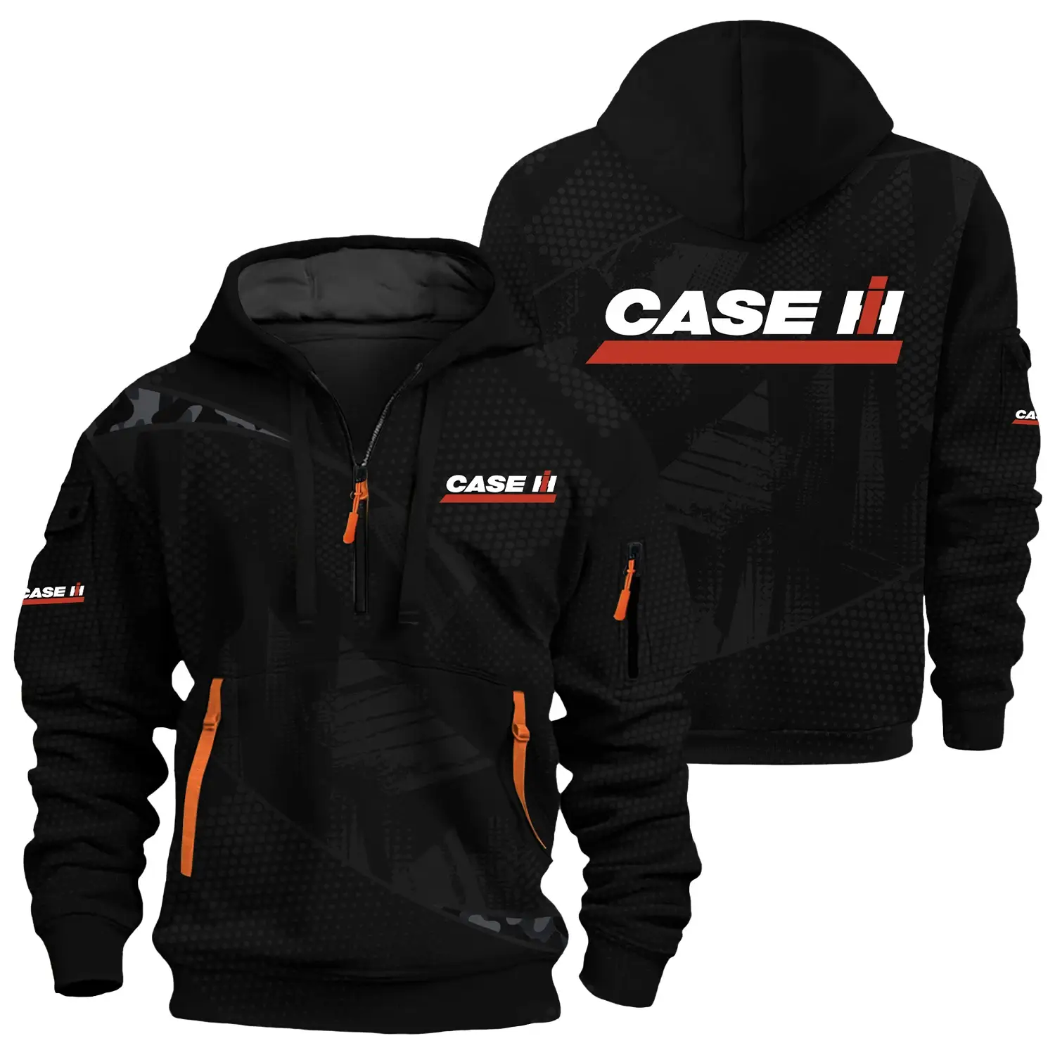 Case IH Exclusive Logo Half Zipper Hoodie OUFAHHZ3D081912CIZ – Case IH Hoodie