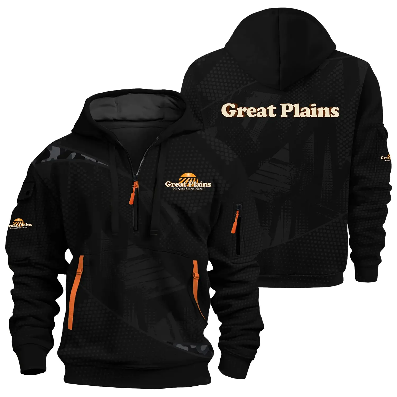 Great Plains Exclusive Logo Half Zipper Hoodie OUFAHHZ3D081912GPZ – Great Plains Hoodie