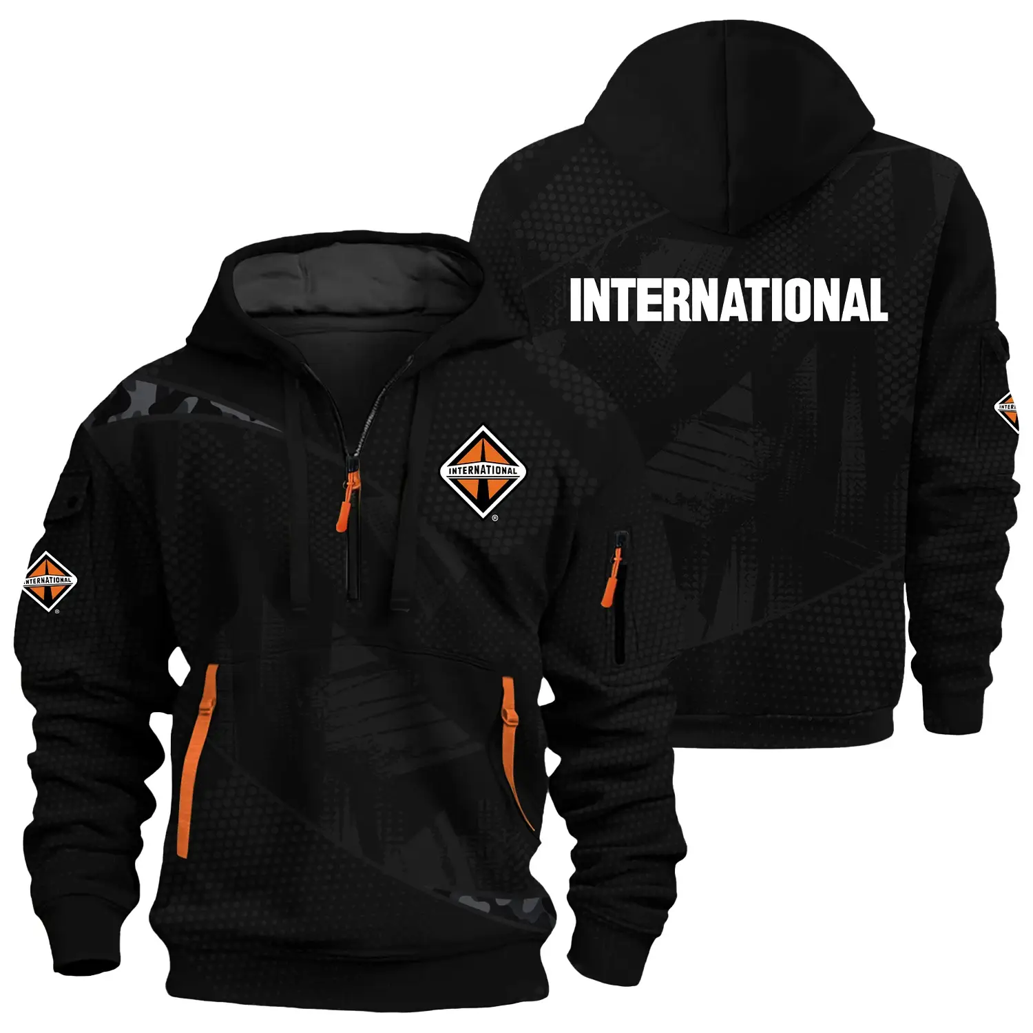 International Trucks Exclusive Logo Half Zipper Hoodie OUFAHHZ3D081912INZ – International Trucks Hoodie International Trucks Exclusive Logo Half Zipper Hoodie OUFAHHZ3D081912INZ – International Trucks Hoodie