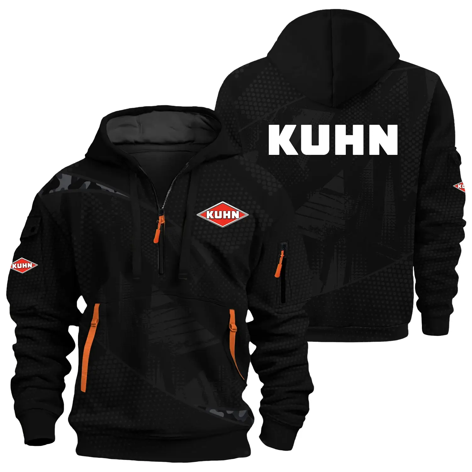 Kuhn Exclusive Logo Half Zipper Hoodie OUFAHHZ3D081912KNZ – Kuhn Hoodie Kuhn Exclusive Logo Half Zipper Hoodie OUFAHHZ3D081912KNZ – Kuhn Hoodie