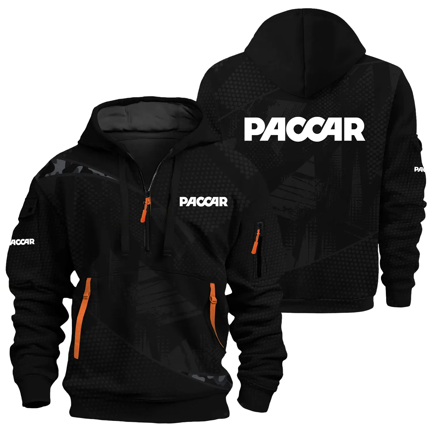 Paccar Exclusive Logo Half Zipper Hoodie OUFAHHZ3D081912PCZ – Paccar Hoodie
