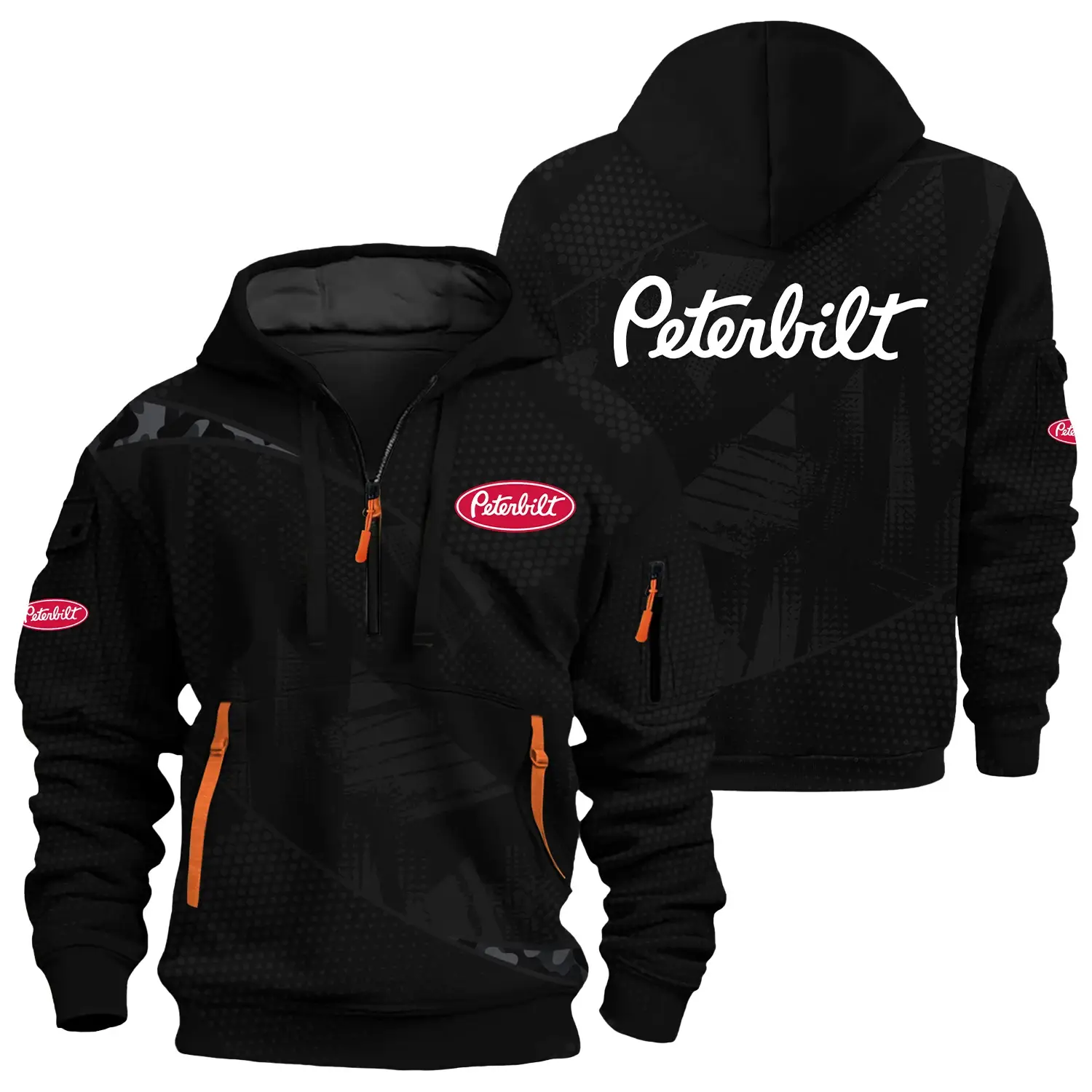 Peterbilt Exclusive Logo Half Zipper Hoodie OUFAHHZ3D081912PTZ – Peterbilt Hoodie