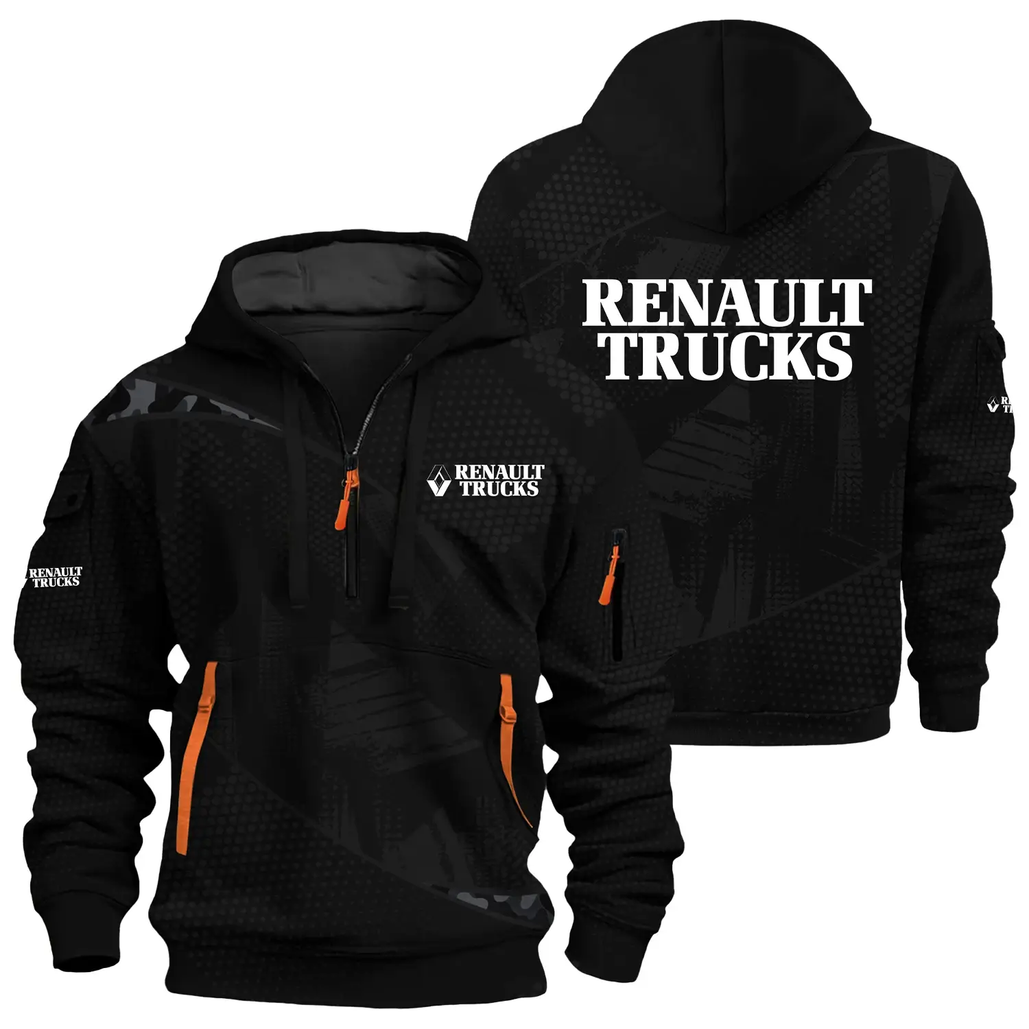 Renault Exclusive Logo Half Zipper Hoodie OUFAHHZ3D081912RTZ – Renault Hoodie