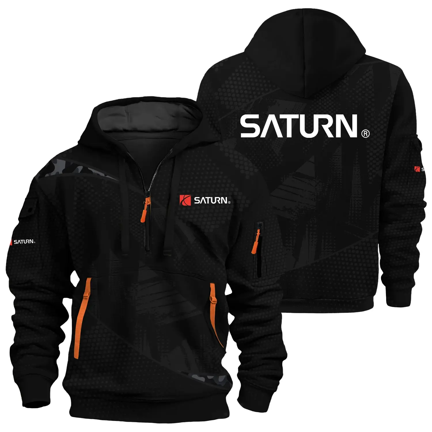 Saturn Exclusive Logo Half Zipper Hoodie OUFAHHZ3D081912SRZ – Saturn Hoodie