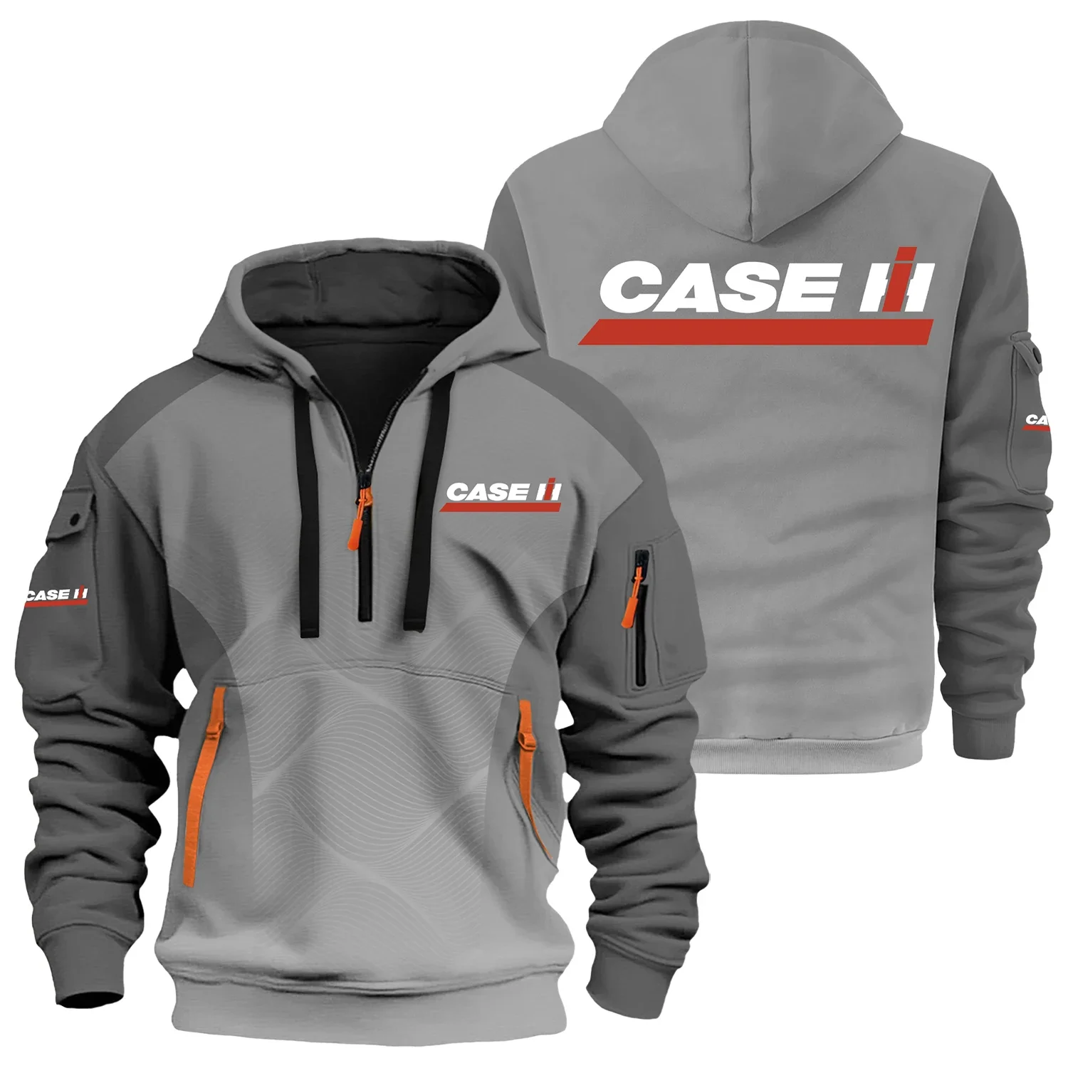 Case IH Exclusive Logo Half Zipper Hoodie OUFAHHZ3D081905CIZ – Case IH Hoodie