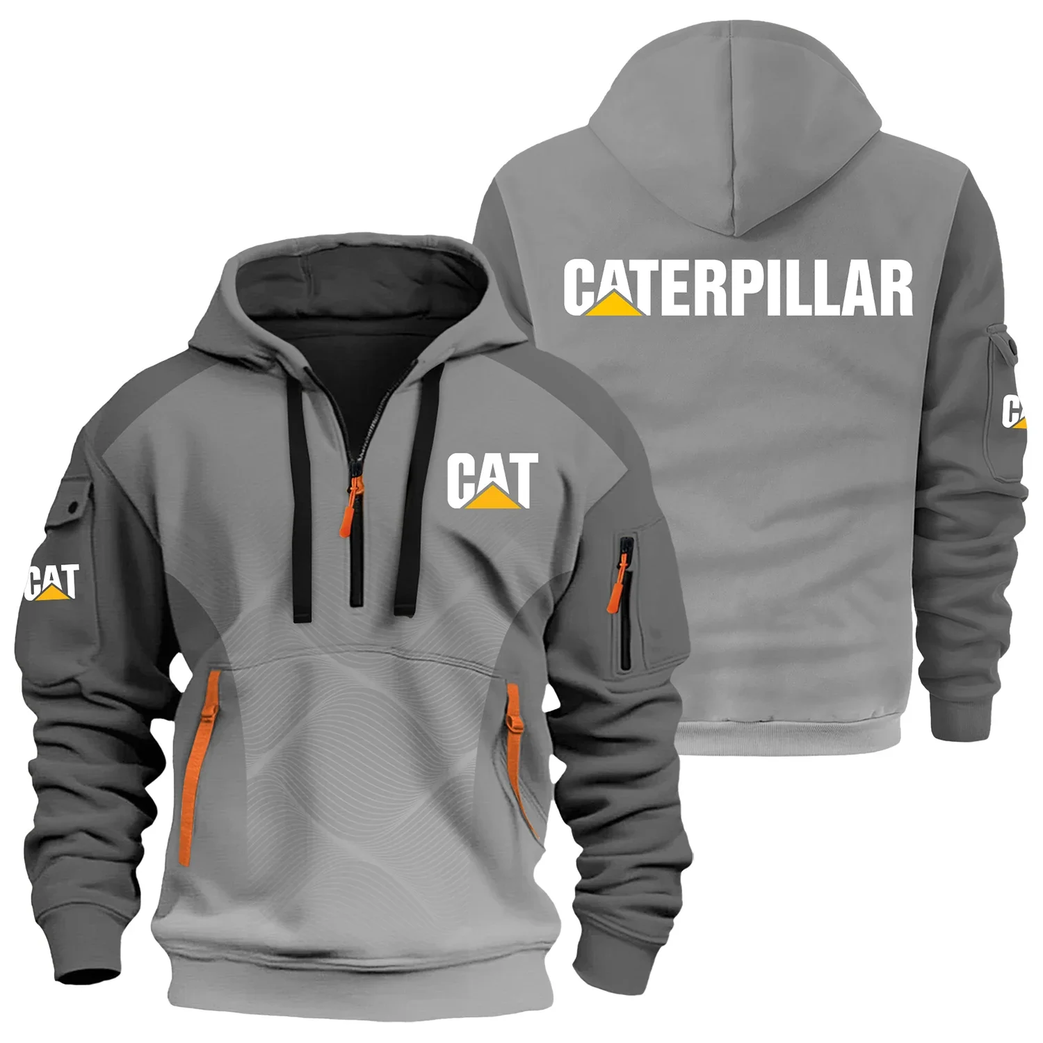 Caterpillar Exclusive Logo Half Zipper Hoodie OUFAHHZ3D081905CTZ – Caterpillar Hoodie