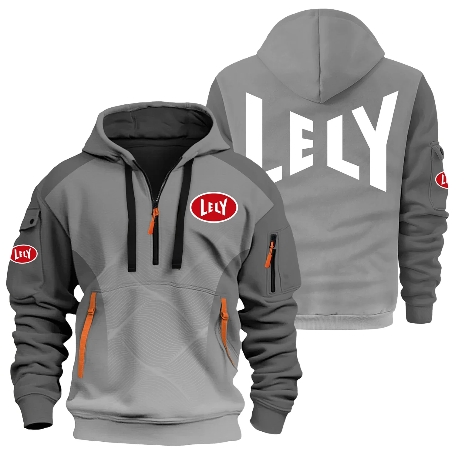 Lely Exclusive Logo Half Zipper Hoodie OUFAHHZ3D081905LLZ – Lely Hoodie