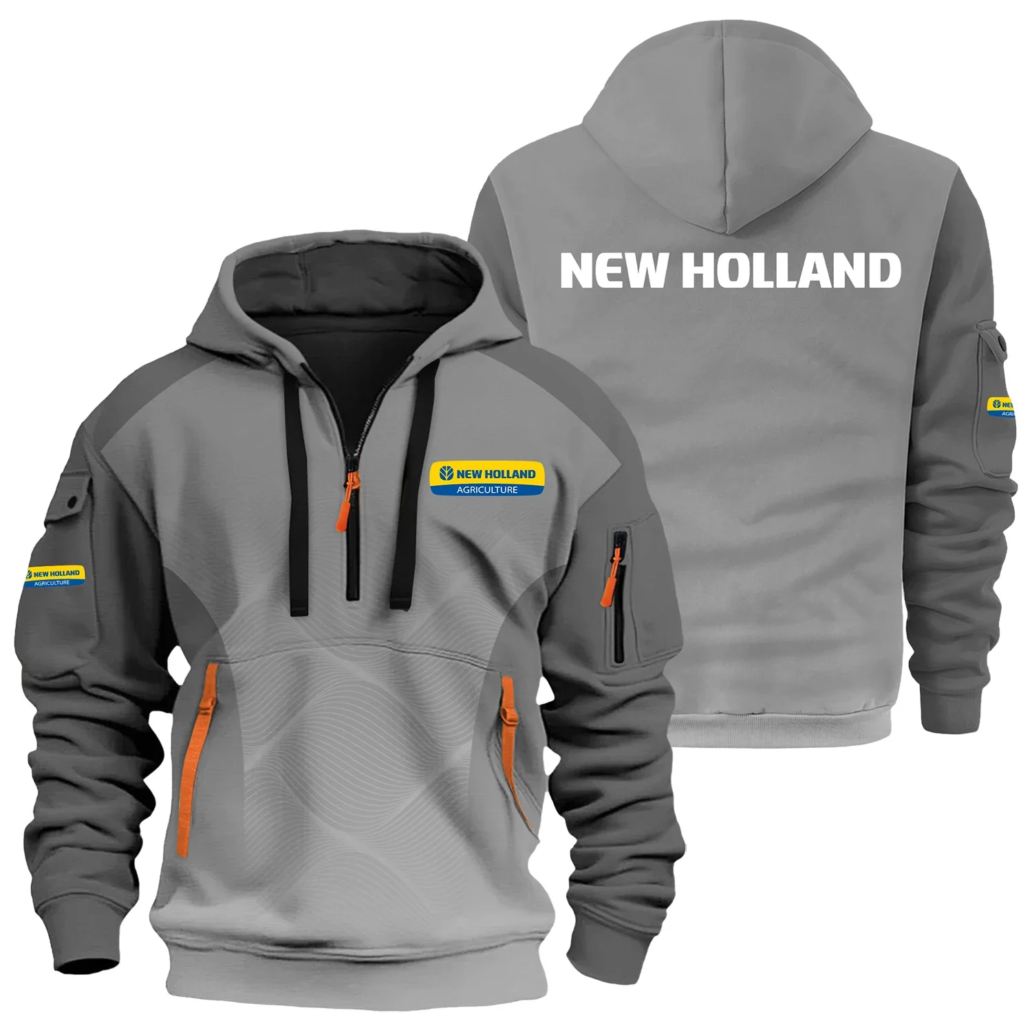 New Holland Exclusive Logo Half Zipper Hoodie OUFAHHZ3D081905NHZ – New Holland Hoodie