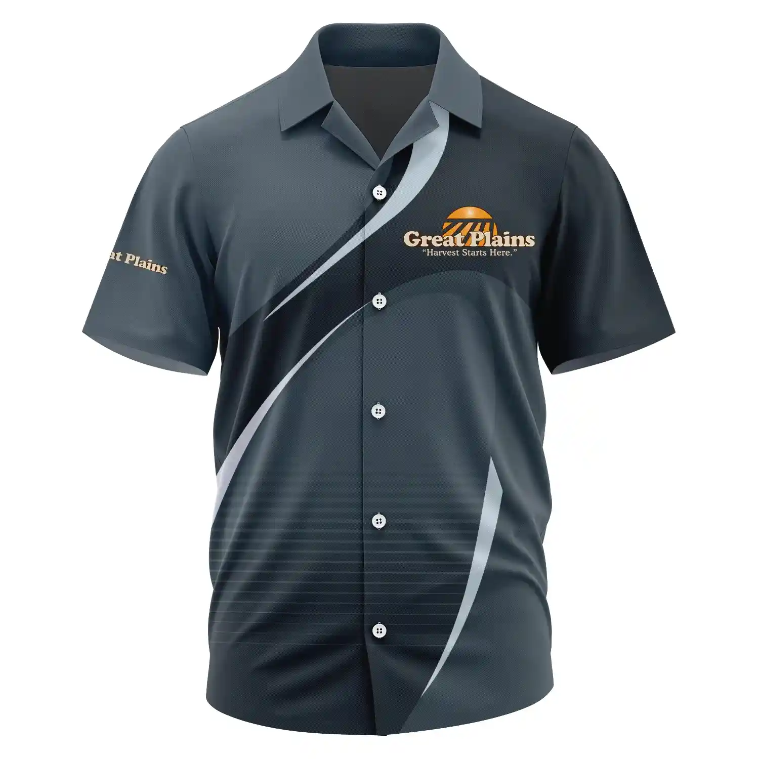 Great Plains Exclusive Logo Short Sleeve Camp Collar Shirt OUFAHWS3D081901GPZ – Great Plains Shirt