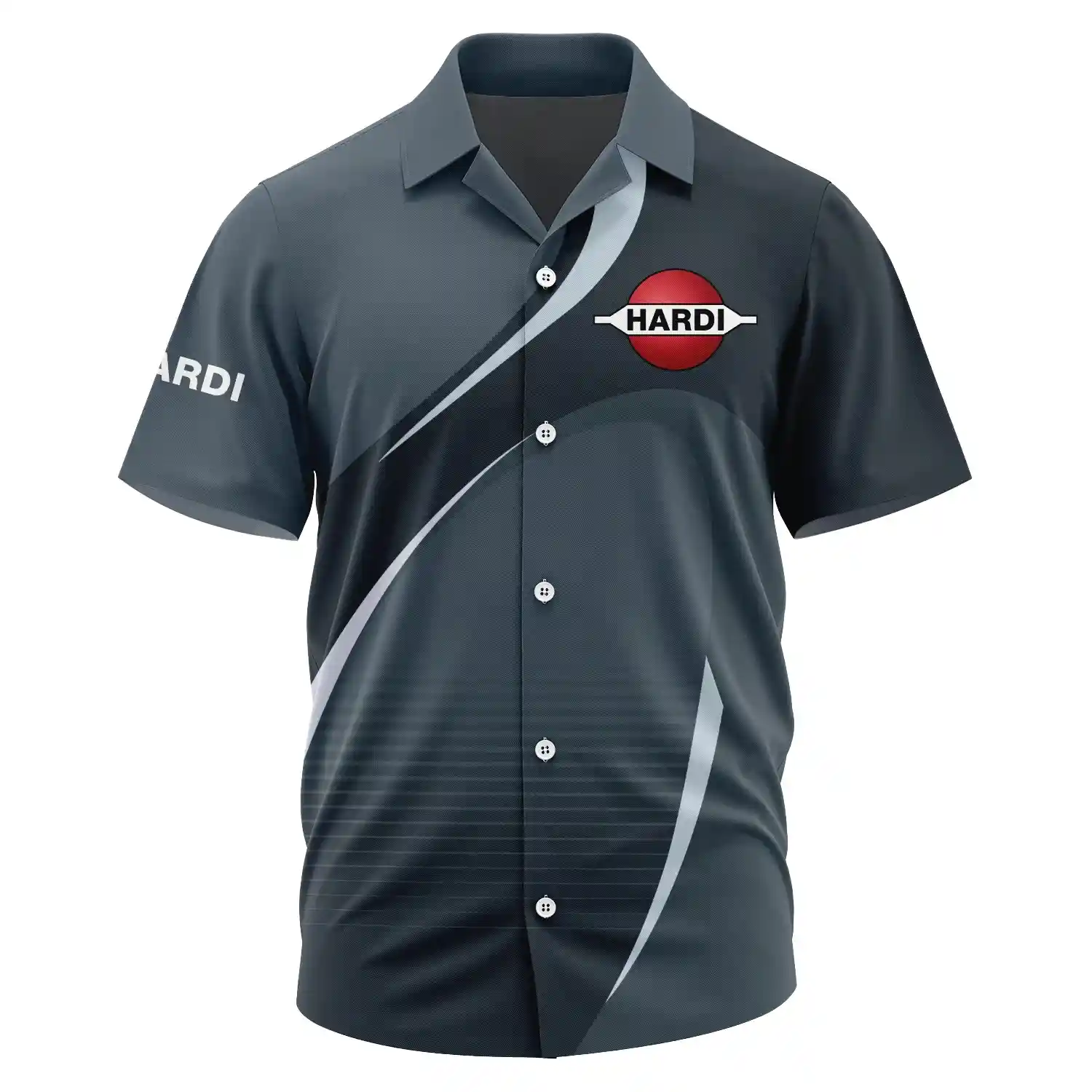 Hardi Exclusive Logo Short Sleeve Camp Collar Shirt OUFAHWS3D081901HAZ – Hardi Shirt