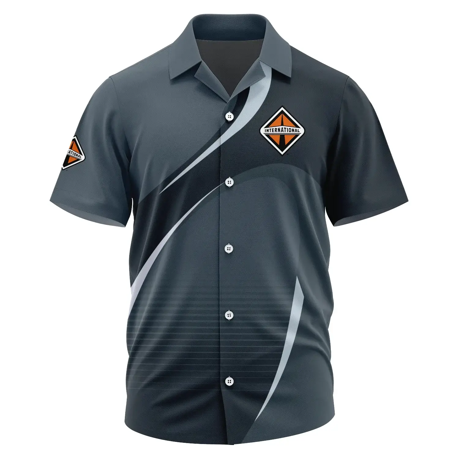 International Trucks Exclusive Logo Short Sleeve Camp Collar Shirt OUFAHWS3D081901INZ – International Trucks Shirt International Trucks Exclusive Logo Short Sleeve Camp Collar Shirt OUFAHWS3D081901INZ – International Trucks Shirt