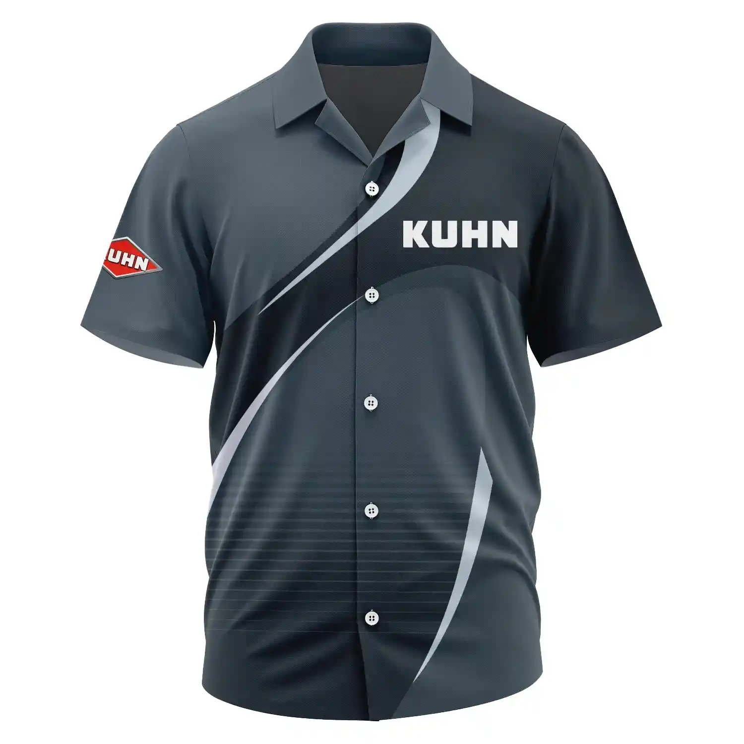 Kuhn Exclusive Logo Short Sleeve Camp Collar Shirt OUFAHWS3D081901KNZ – Kuhn Shirt