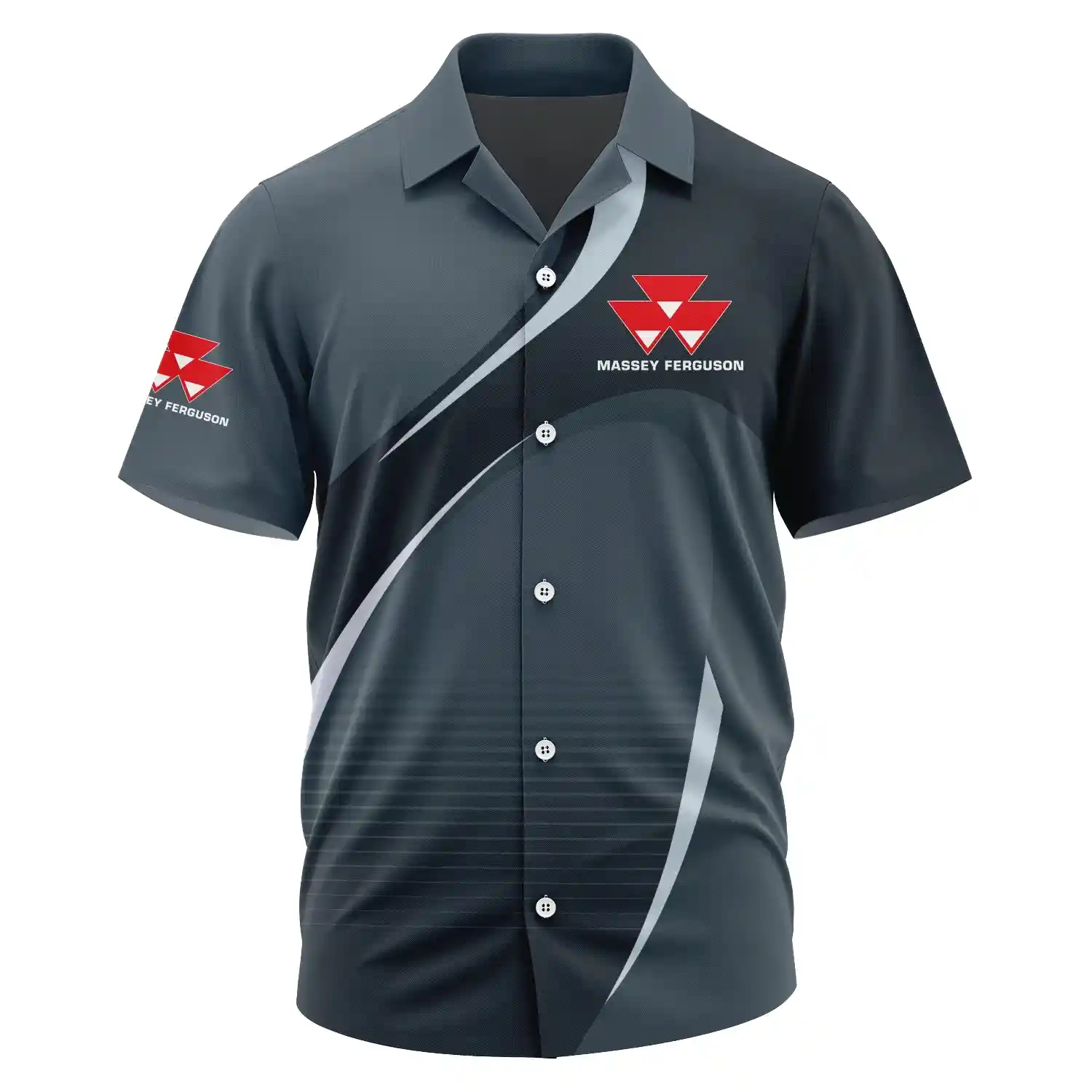 Massey Ferguson Exclusive Logo Short Sleeve Camp Collar Shirt OUFAHWS3D081901MFZ – Massey Ferguson Shirt