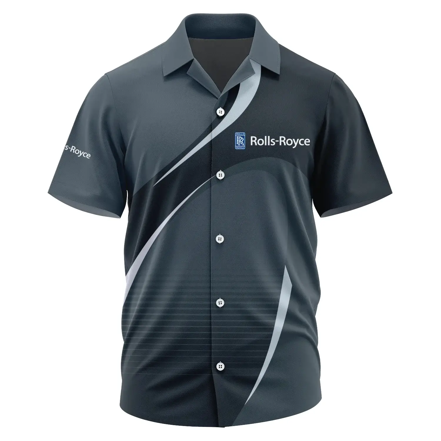 Rolls-Royce Exclusive Logo Short Sleeve Camp Collar Shirt OUFAHWS3D081901RYZ – Rolls-Royce Shirt
