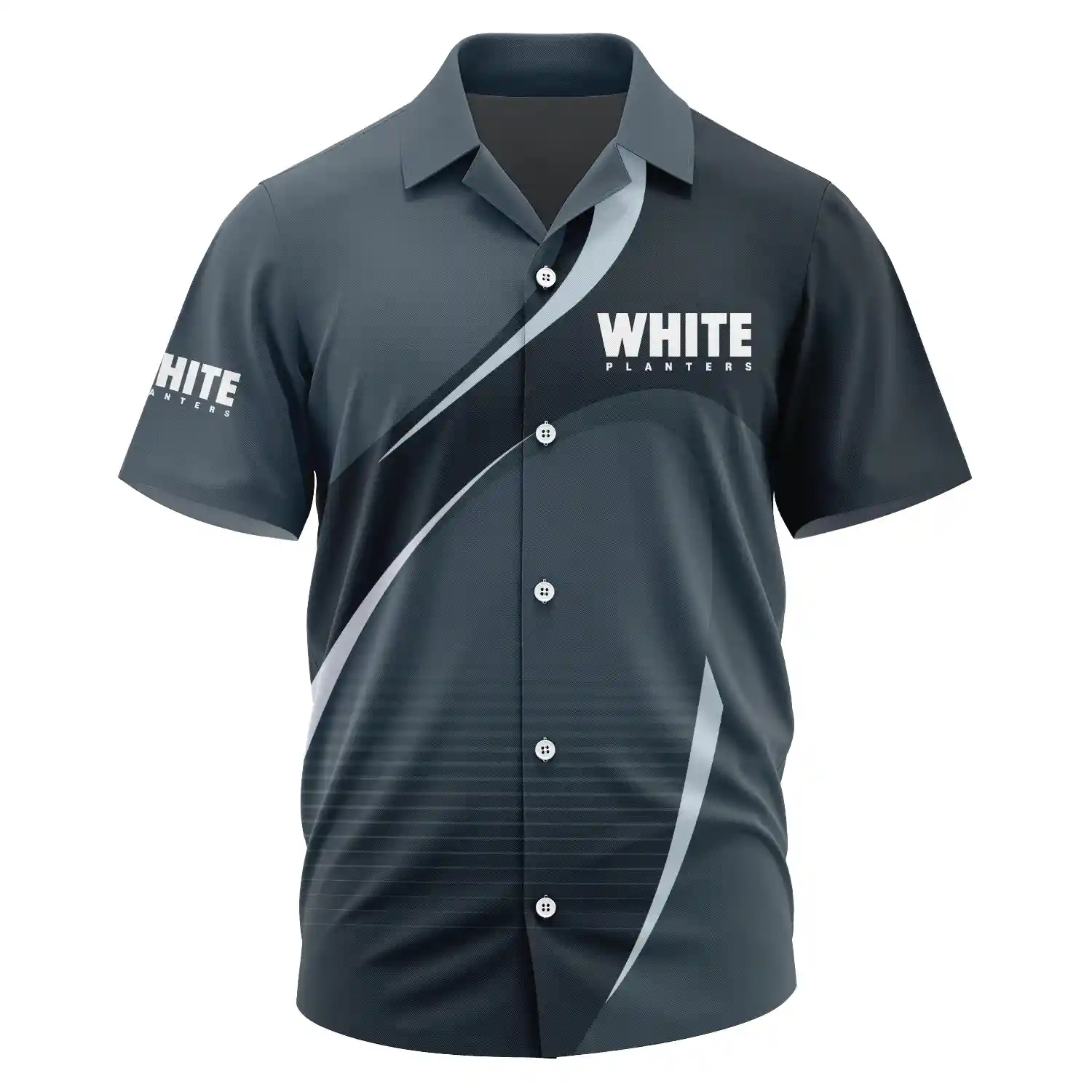 White Planters Exclusive Logo Short Sleeve Camp Collar Shirt OUFAHWS3D081901WPZ – White Planters Shirt