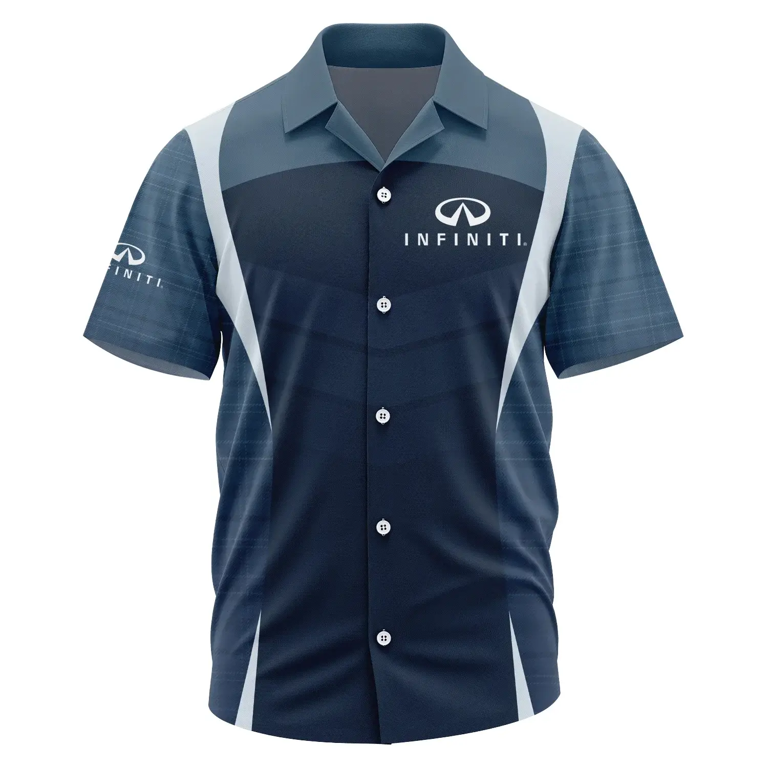 Infiniti Exclusive Logo Short Sleeve Camp Collar Shirt OUFAHWS3D081903INFZ – Infiniti Shirt