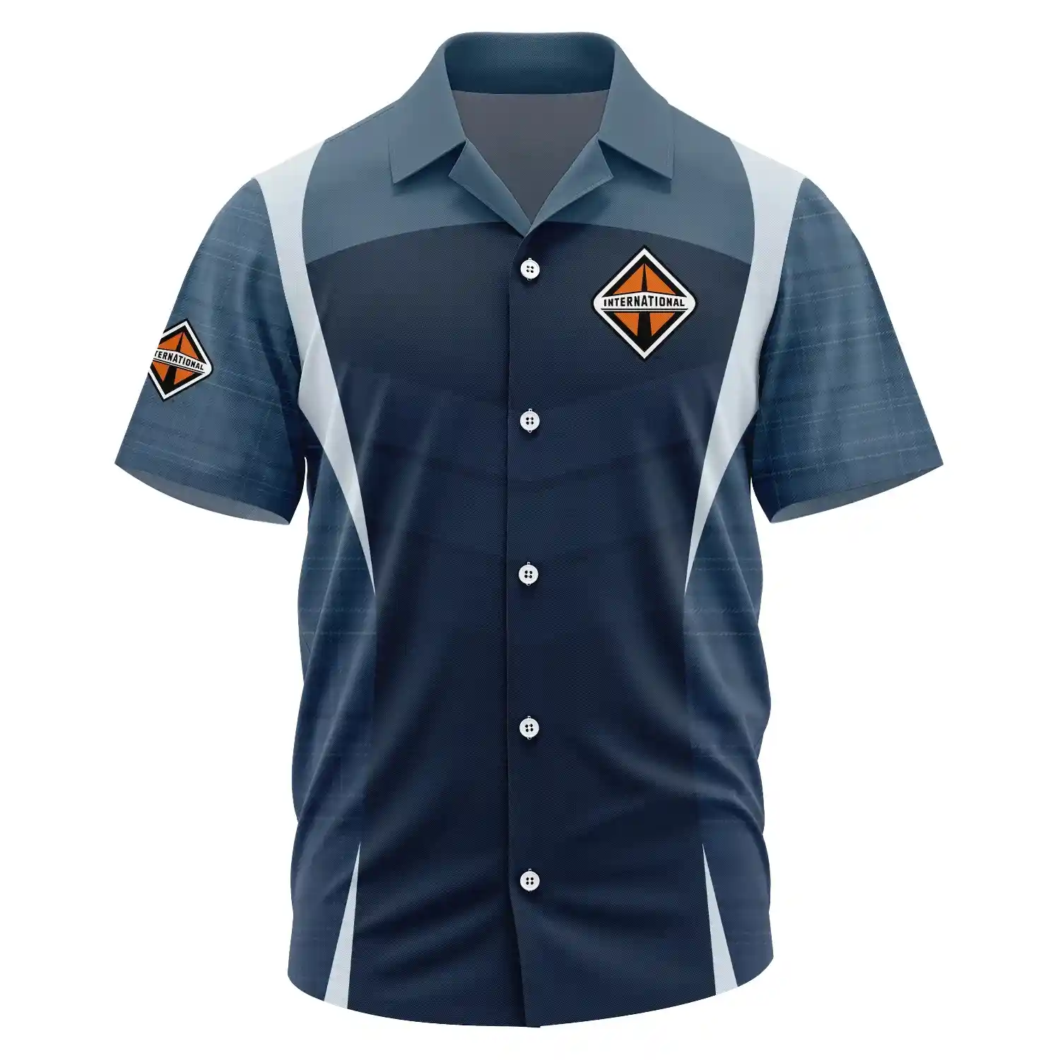 International Trucks Exclusive Logo Short Sleeve Camp Collar Shirt OUFAHWS3D081903INZ – International Trucks Shirt