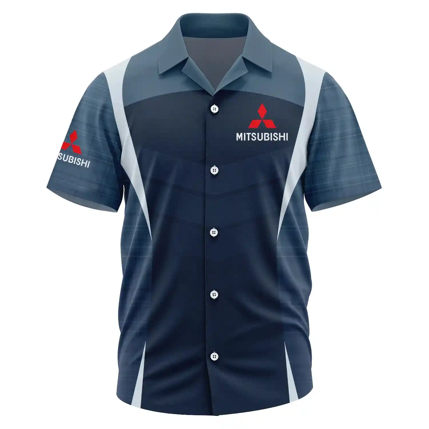 Mitsubishi Exclusive Logo Short Sleeve Camp Collar Shirt OUFAHWS3D081903MSBZ – Mitsubishi Shirt Mitsubishi Exclusive Logo Short Sleeve Camp Collar Shirt OUFAHWS3D081903MSBZ – Mitsubishi Shirt