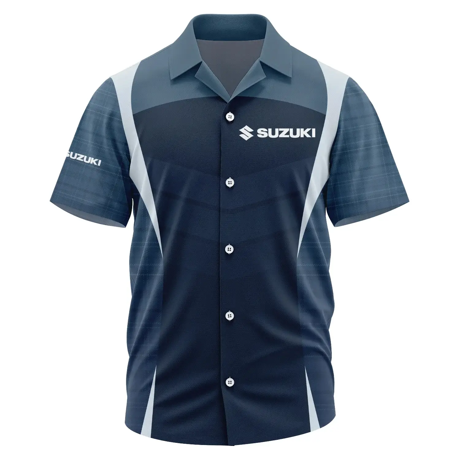 Suzuki Exclusive Logo Short Sleeve Camp Collar Shirt OUFAHWS3D081903SZZ – Suzuki Shirt