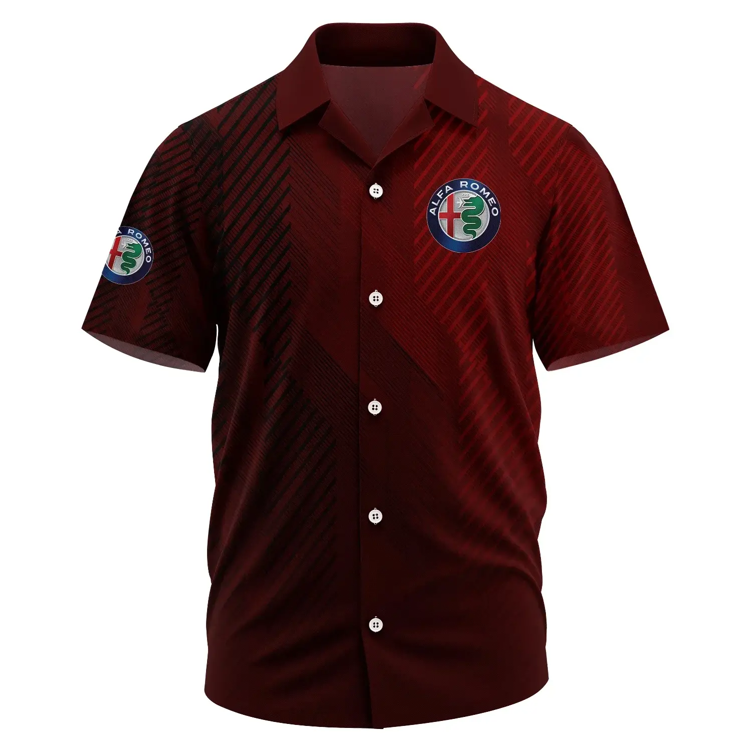 Alfa Romeo Exclusive Logo Short Sleeve Camp Collar Shirt OUFAHWS3D081906AFZ – Alfa Romeo Shirt Alfa Romeo Exclusive Logo Short Sleeve Camp Collar Shirt OUFAHWS3D081906AFZ – Alfa Romeo Shirt