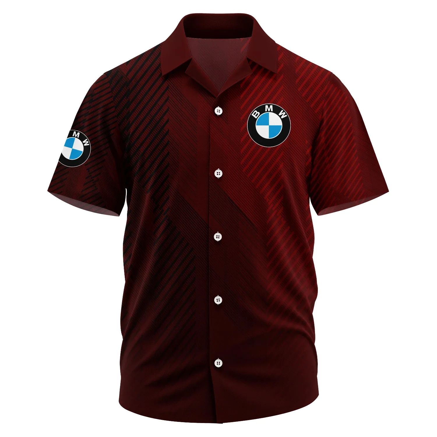 BMW Exclusive Logo Short Sleeve Camp Collar Shirt OUFAHWS3D081906BMWZ – BMW Shirt