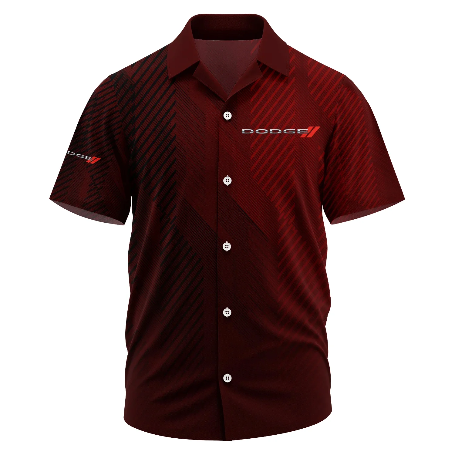 Dodge Exclusive Logo Short Sleeve Camp Collar Shirt OUFAHWS3D081906DDZ – Dodge Shirt