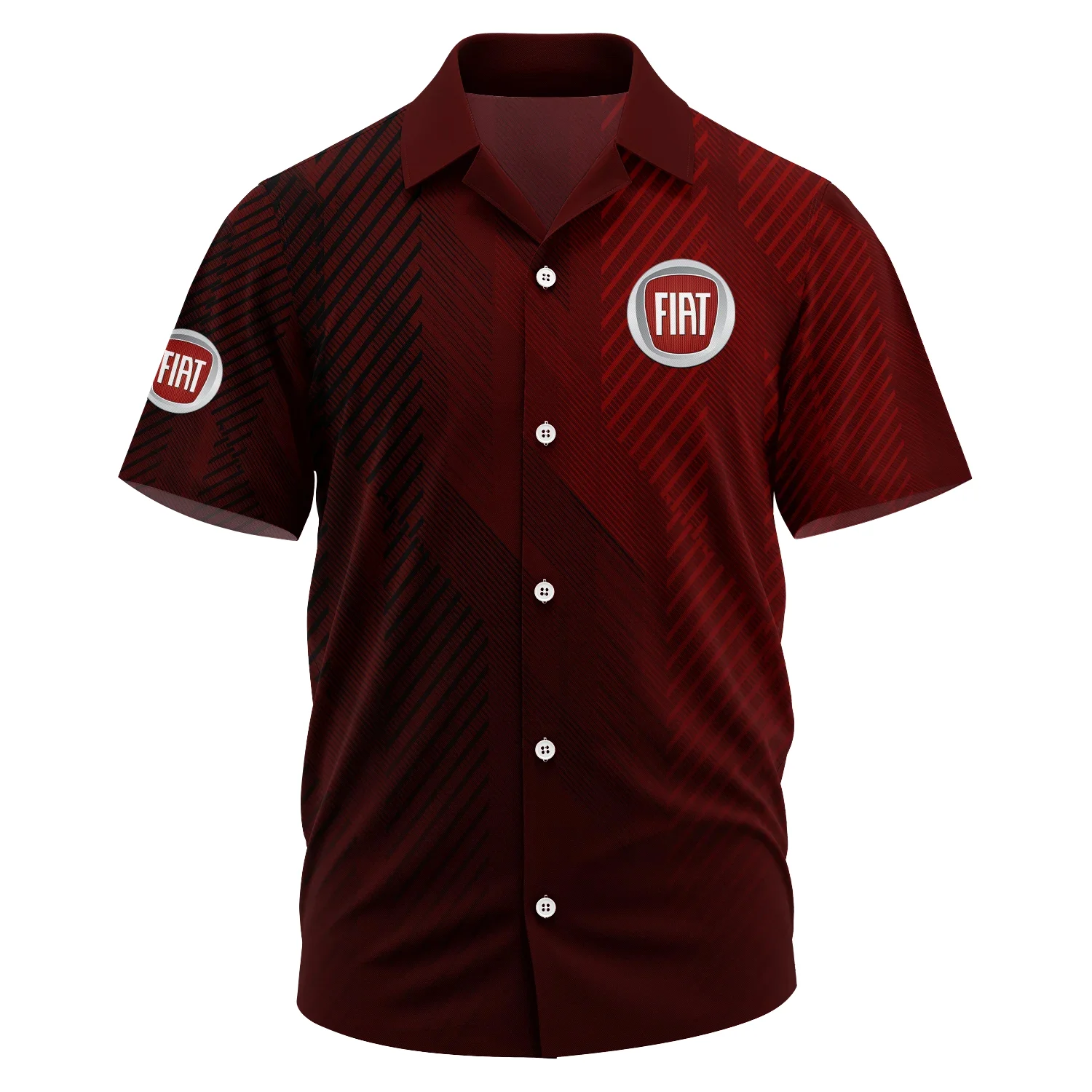 Fiat Exclusive Logo Short Sleeve Camp Collar Shirt OUFAHWS3D081906FTZ – Fiat Shirt