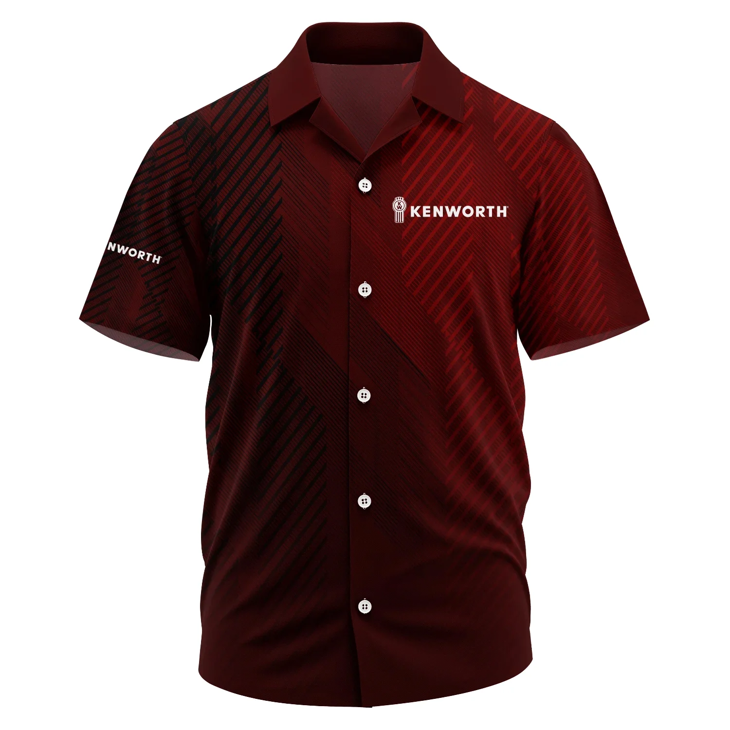 Kenworth Exclusive Logo Short Sleeve Camp Collar Shirt OUFAHWS3D081906KWZ – Kenworth Shirt