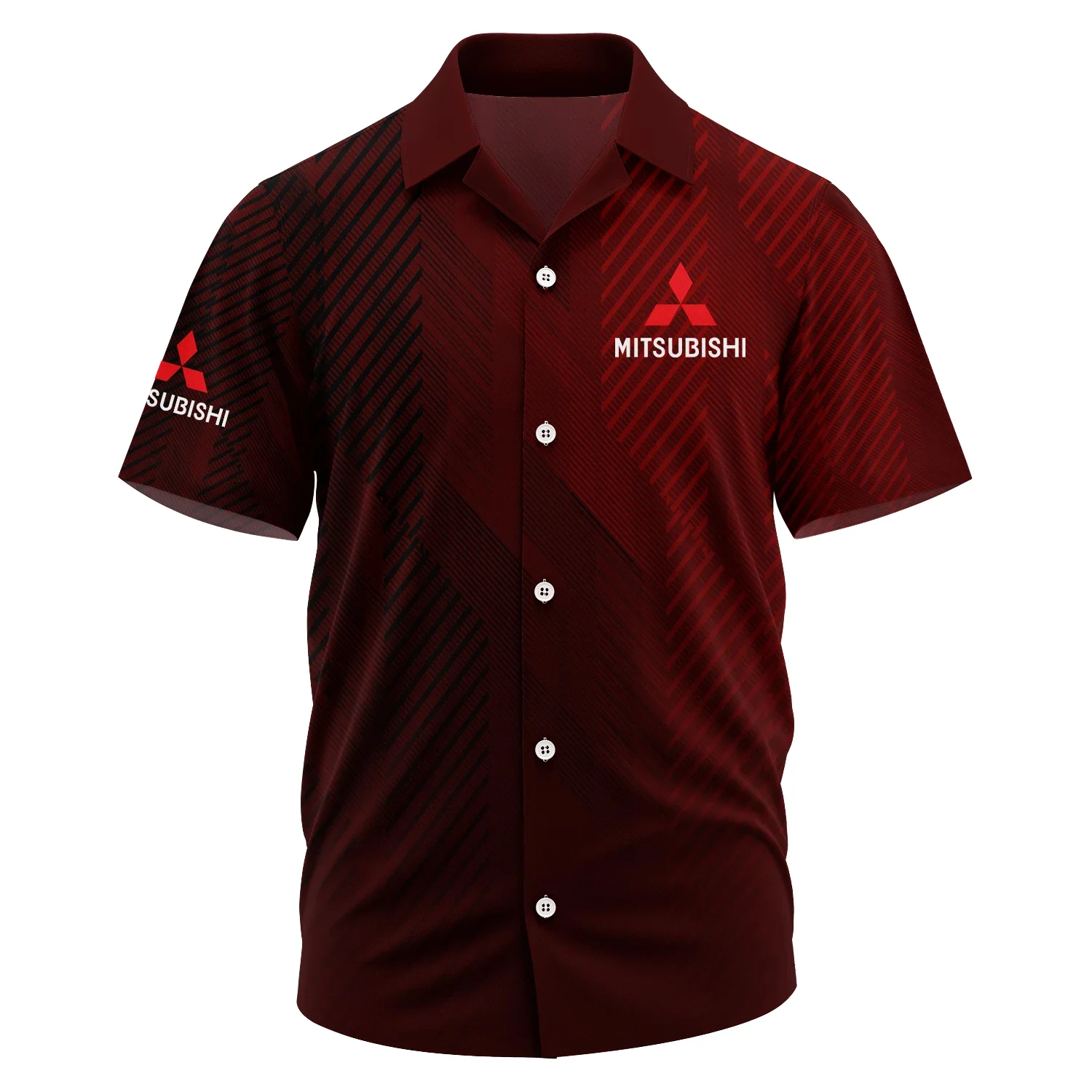 Mitsubishi Exclusive Logo Short Sleeve Camp Collar Shirt OUFAHWS3D081906MSBZ – Mitsubishi Shirt